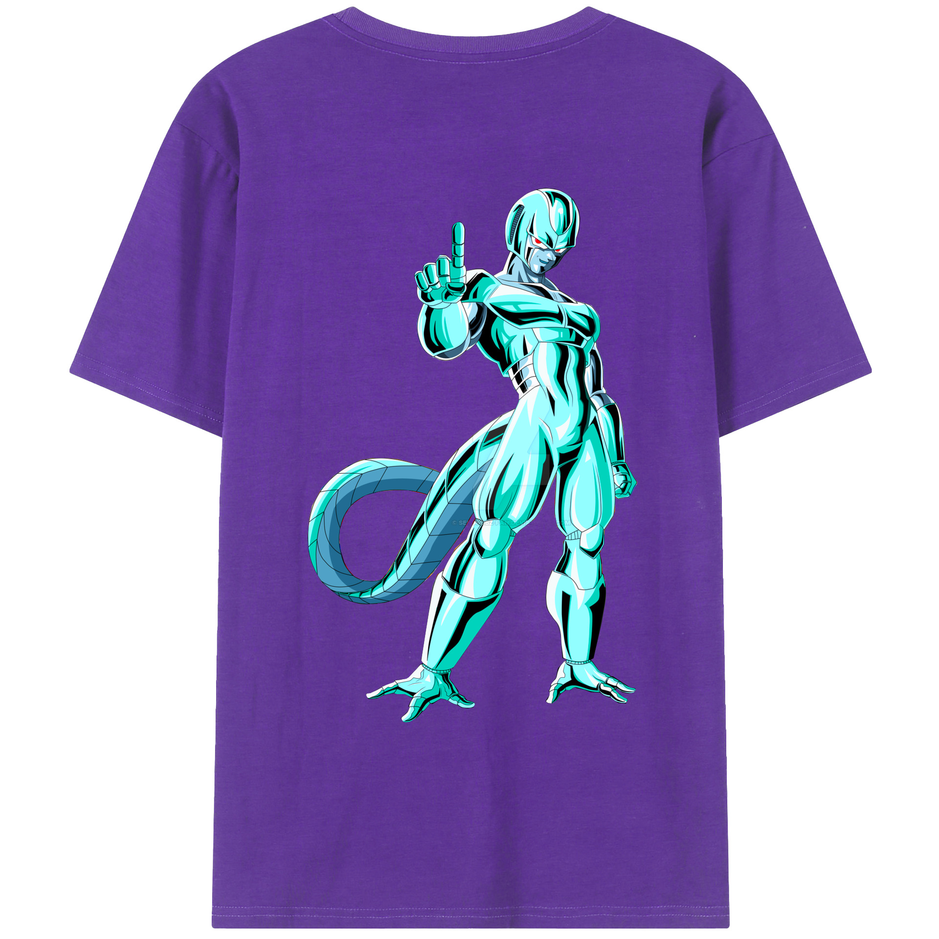 （画像用） ドラゴンボール クウラ DRAGON BALL Cooler Coora 綿100％ メンズ半袖Tシャツ（バックプリント） 通気性