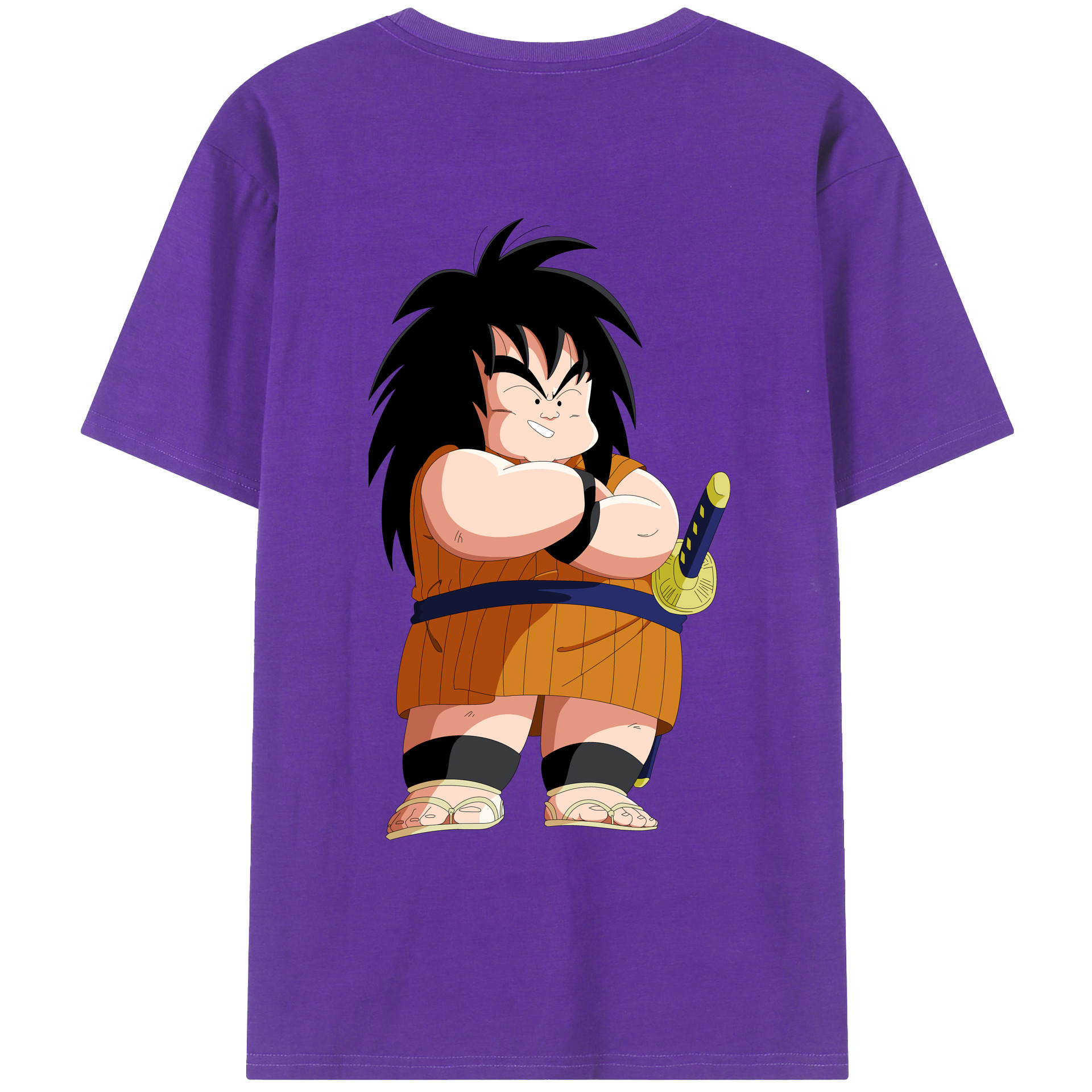 （画像用） ドラゴンボール やじろべえ DRAGON BALL Yajirobe 綿100％ メンズ半袖Tシャツ（バックプリント） 通気性