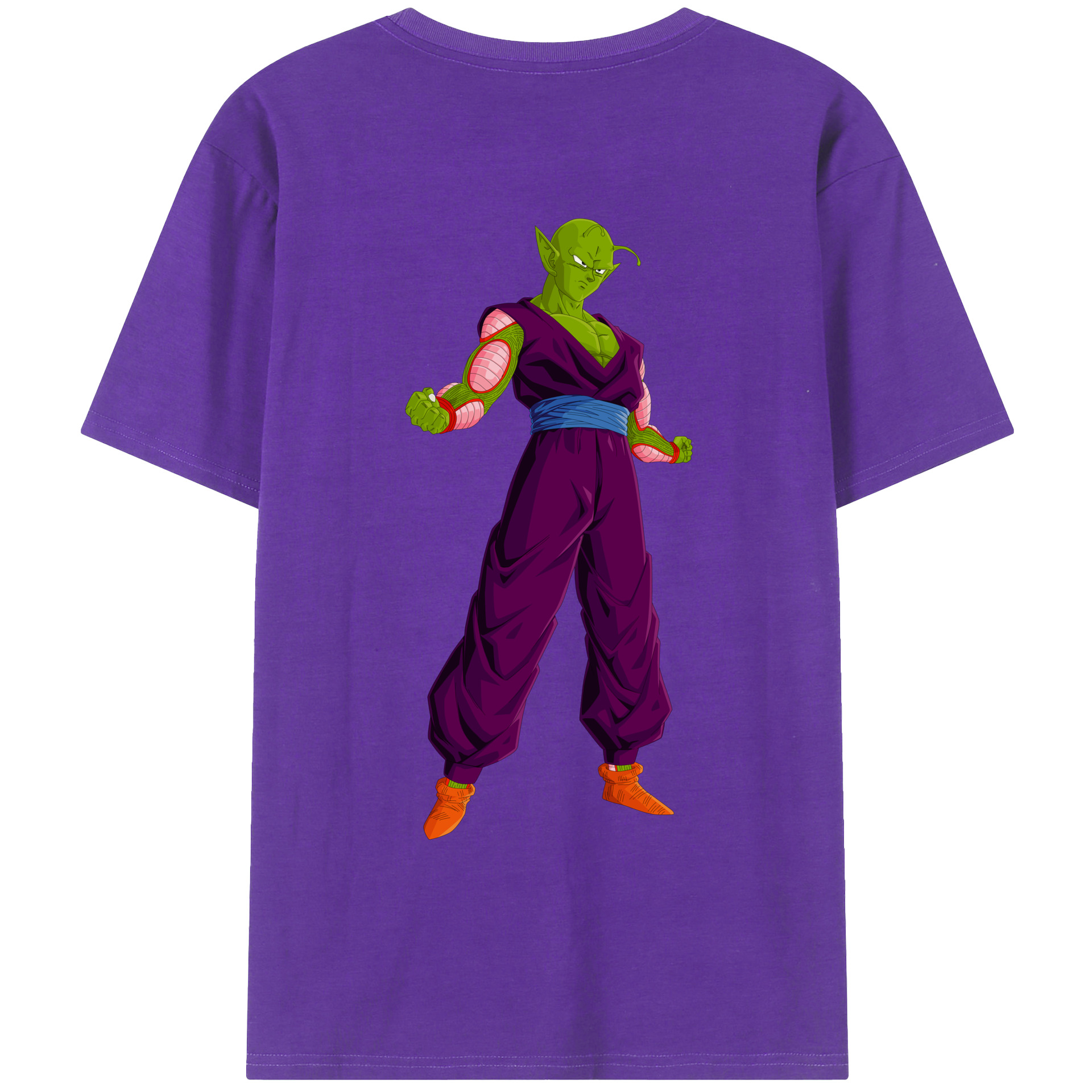 （画像用） ドラゴンボール ピッコロ DRAGON BALL Piccolo 綿100％ メンズ半袖Tシャツ（バックプリント） 通気性