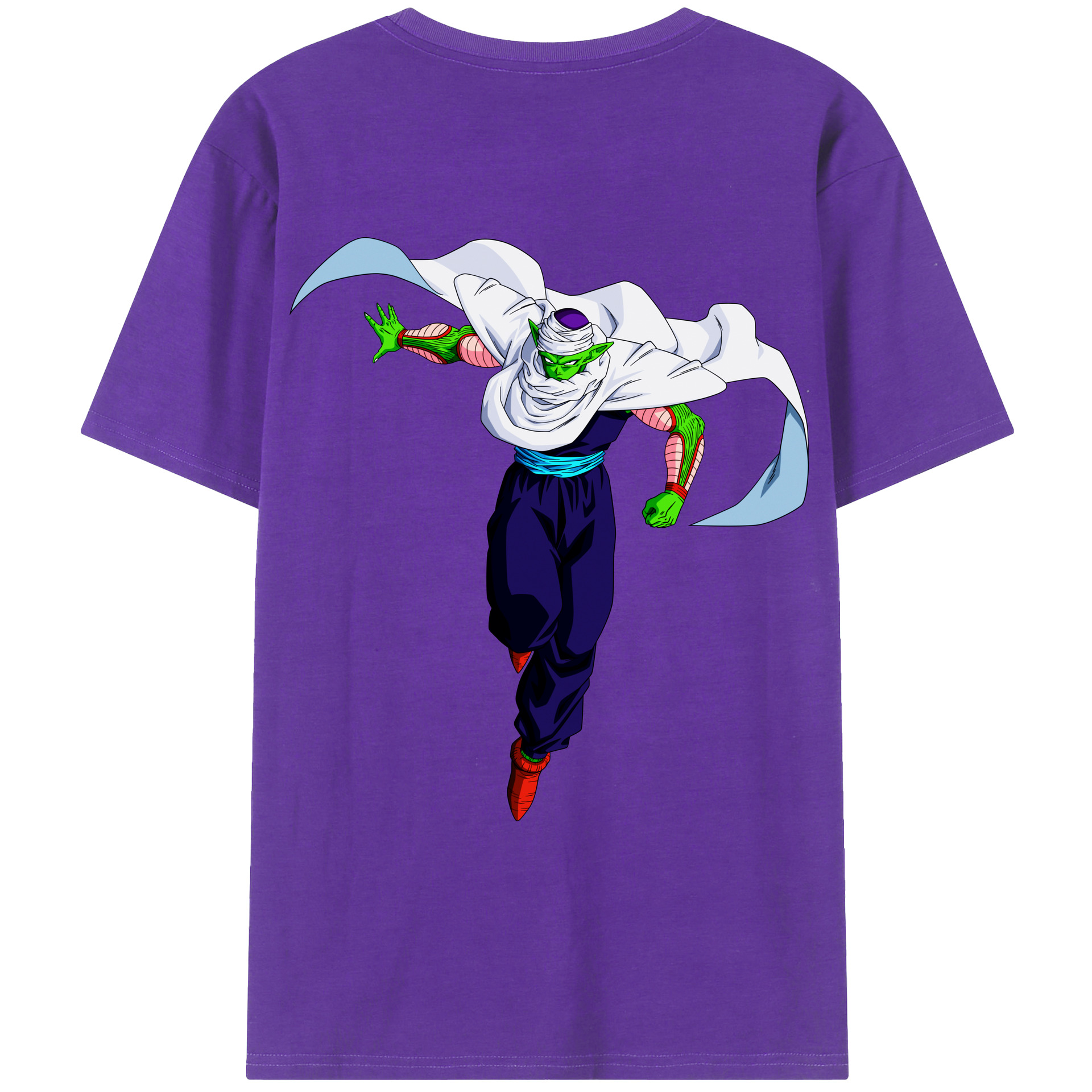 （画像用） ドラゴンボール ピッコロ DRAGON BALL Piccolo 綿100％ メンズ半袖Tシャツ（バックプリント） 通気性