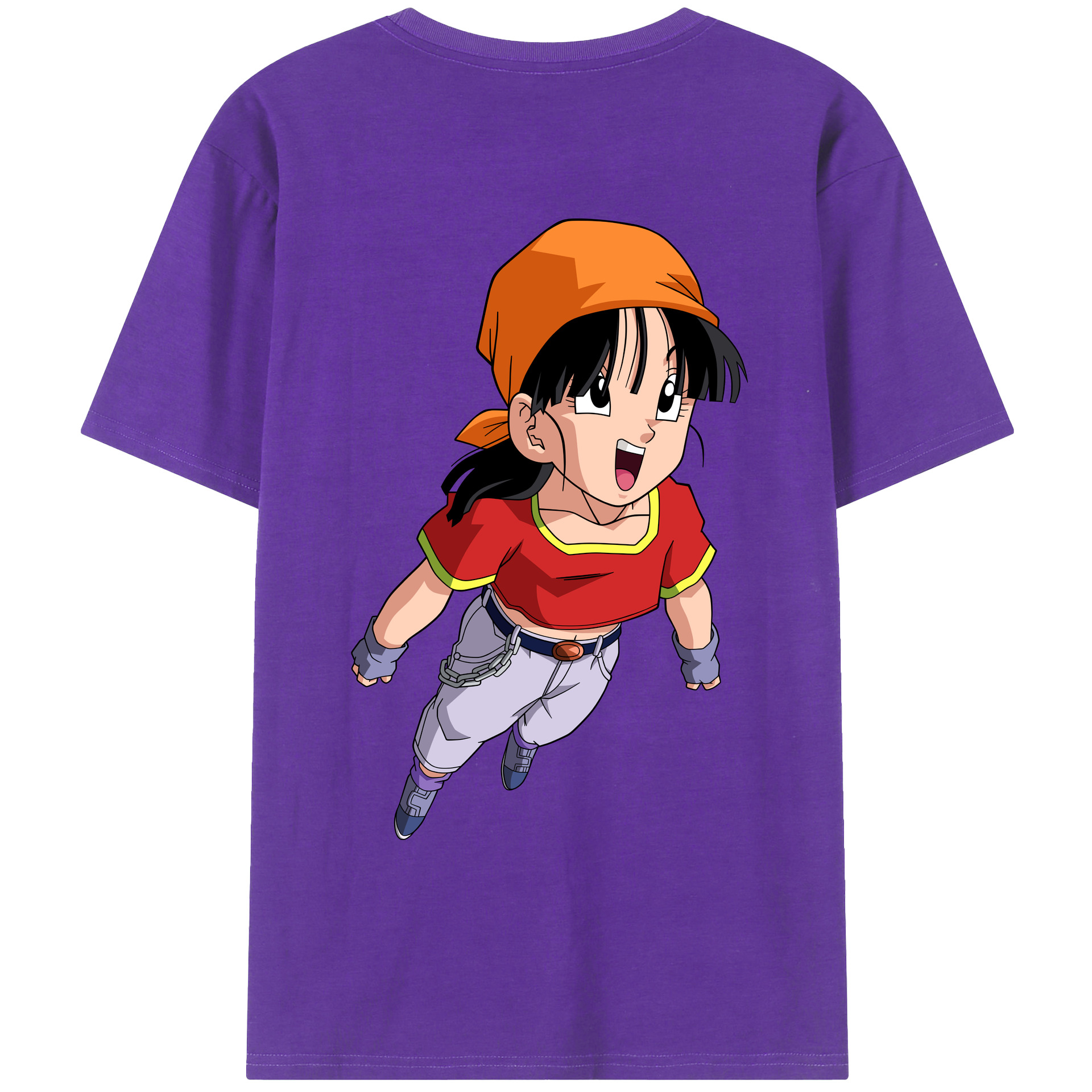（画像用） ドラゴンボール パン DRAGON BALL Pan 綿100％ メンズ半袖Tシャツ（バックプリント） 通気性