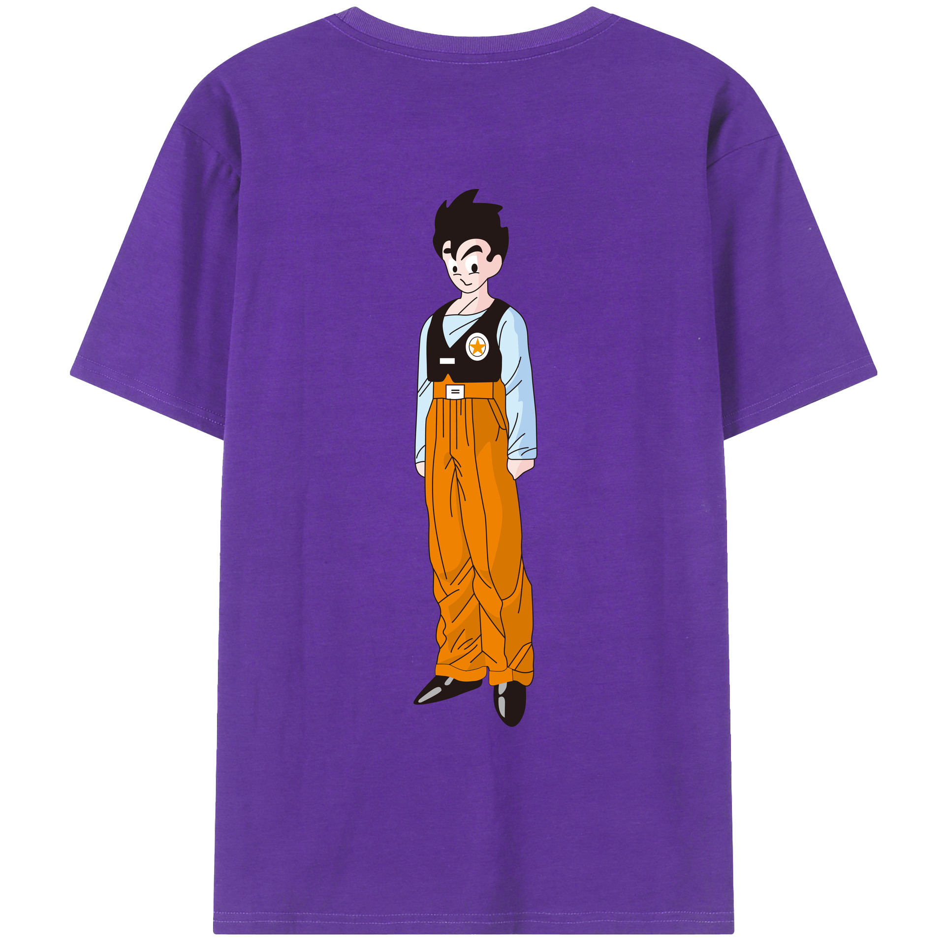 （画像用） ドラゴンボール DRAGON BALL 綿100％ メンズ半袖Tシャツ（バックプリント） 通気性