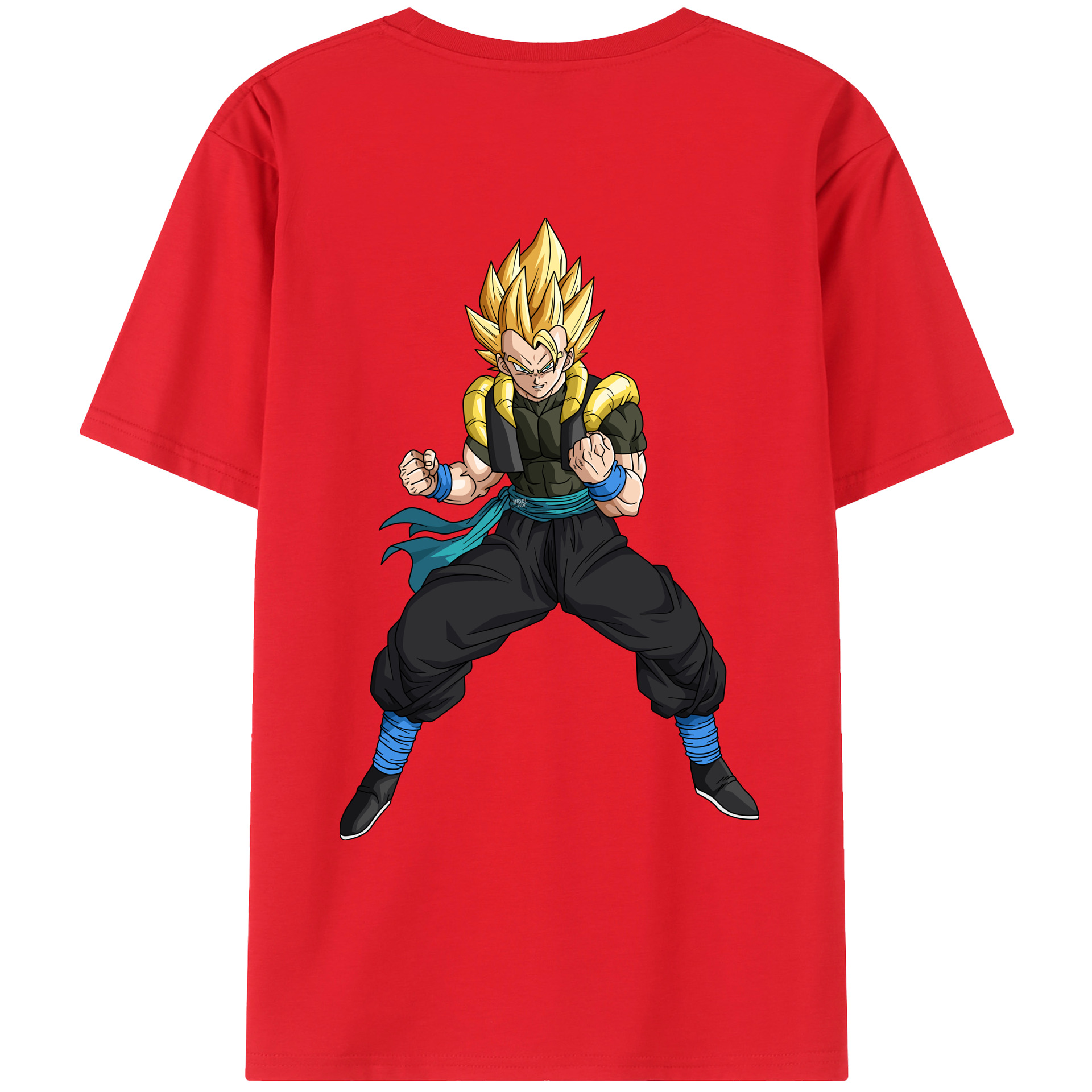 （画像用） ドラゴンボール ベジータ四世（Bejīta Yonsei）DRAGON BALL Vegeta IV 綿100％ メンズ半袖Tシャツ（バックプリント） 通気性