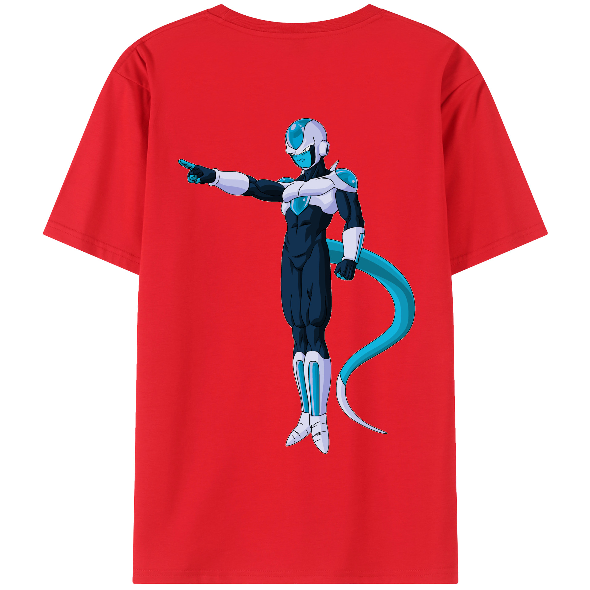 （画像用） ドラゴンボール フリーザ DRAGON BALL Frieza 綿100％ メンズ半袖Tシャツ（バックプリント） 通気性