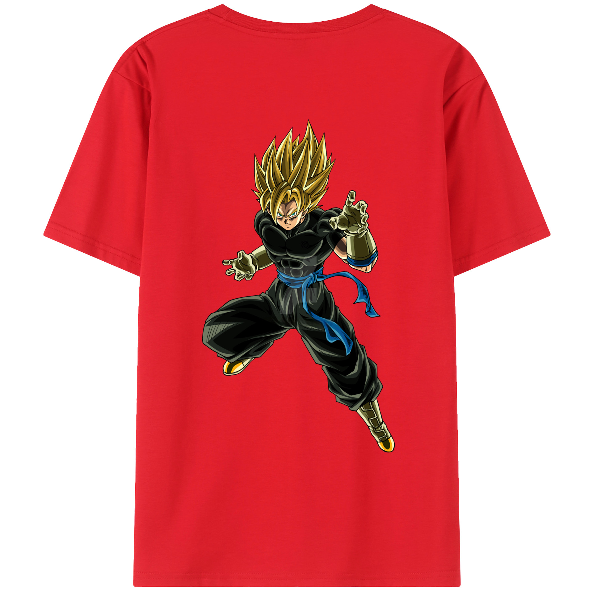 （画像用） ドラゴンボール ベジット DRAGON BALL Vegetto 綿100％ メンズ半袖Tシャツ（バックプリント） 通気性