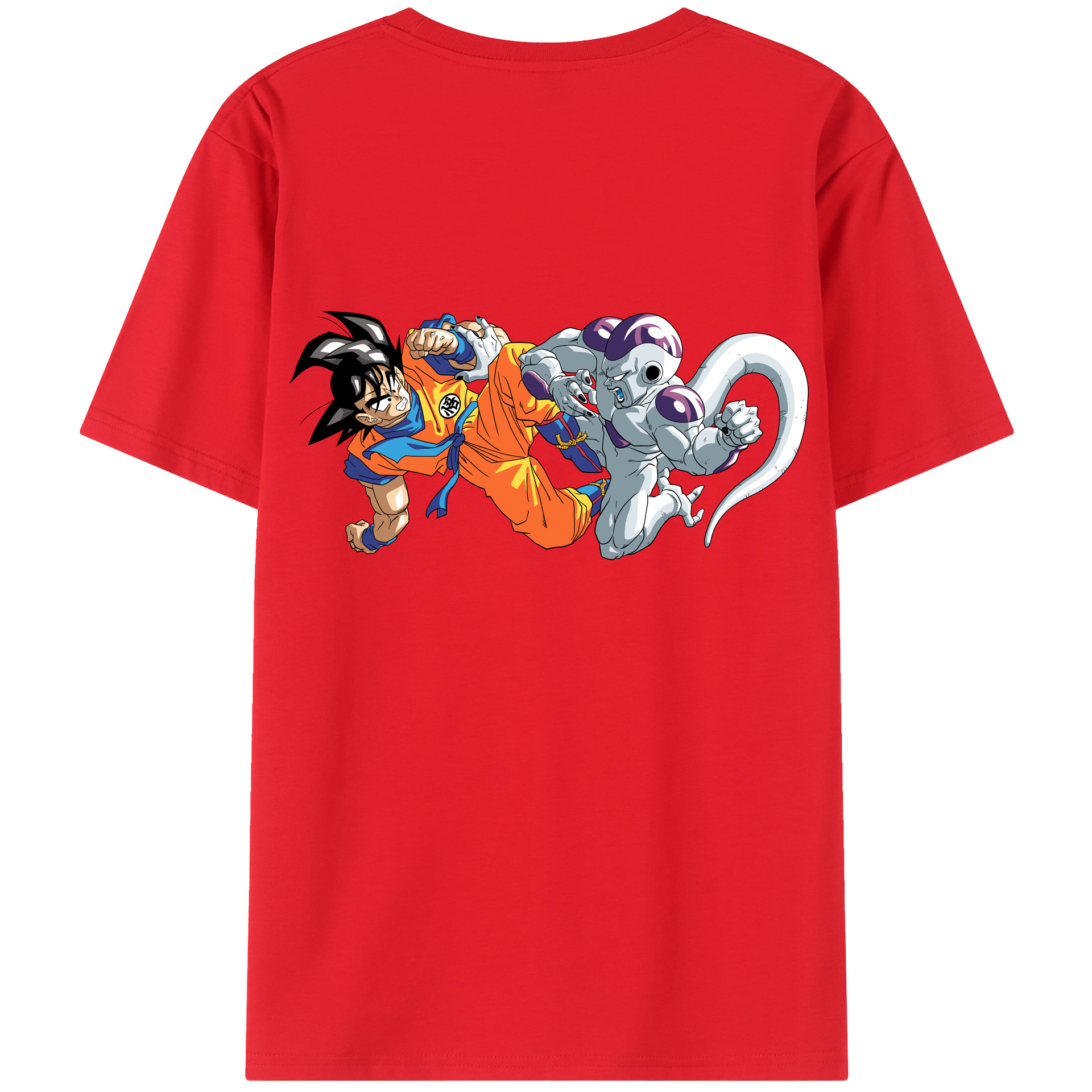 （画像用） ドラゴンボール 孫悟空（そん ごくう）Son Goku カカロット DRAGON BALL Kakarotto 綿100％ メンズ半袖Tシャツ（バックプリント） 通気性