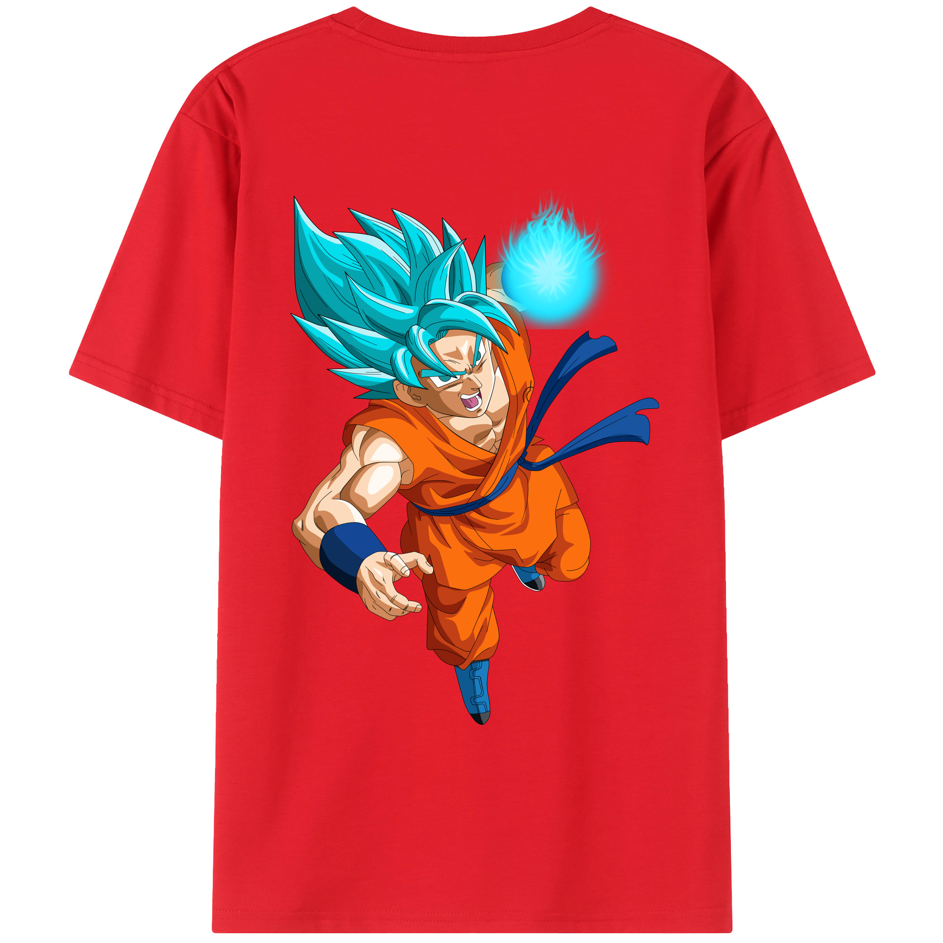 （画像用） ドラゴンボール 孫悟空（そん ごくう）Son Goku カカロット DRAGON BALL Kakarotto 綿100％ メンズ半袖Tシャツ（バックプリント） 通気性