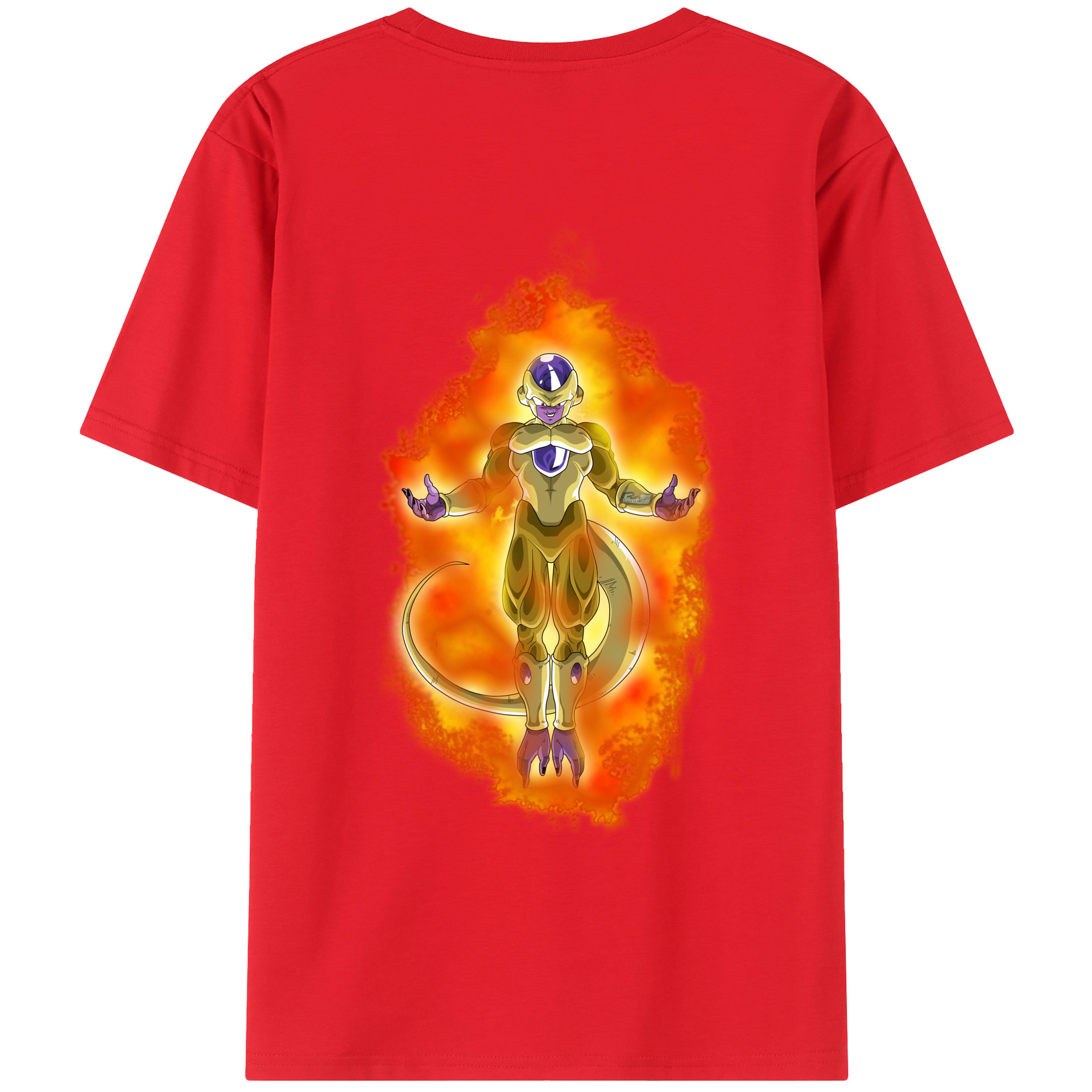（画像用） ドラゴンボール フリーザ DRAGON BALL Frieza 綿100％ メンズ半袖Tシャツ（バックプリント） 通気性