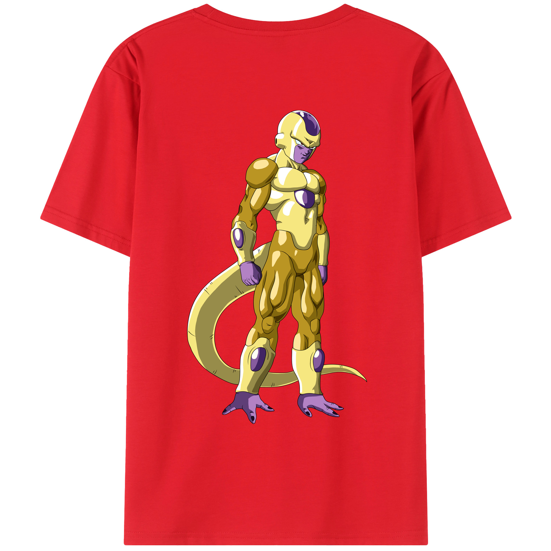 （画像用） ドラゴンボール フリーザ DRAGON BALL Frieza 綿100％ メンズ半袖Tシャツ（バックプリント） 通気性