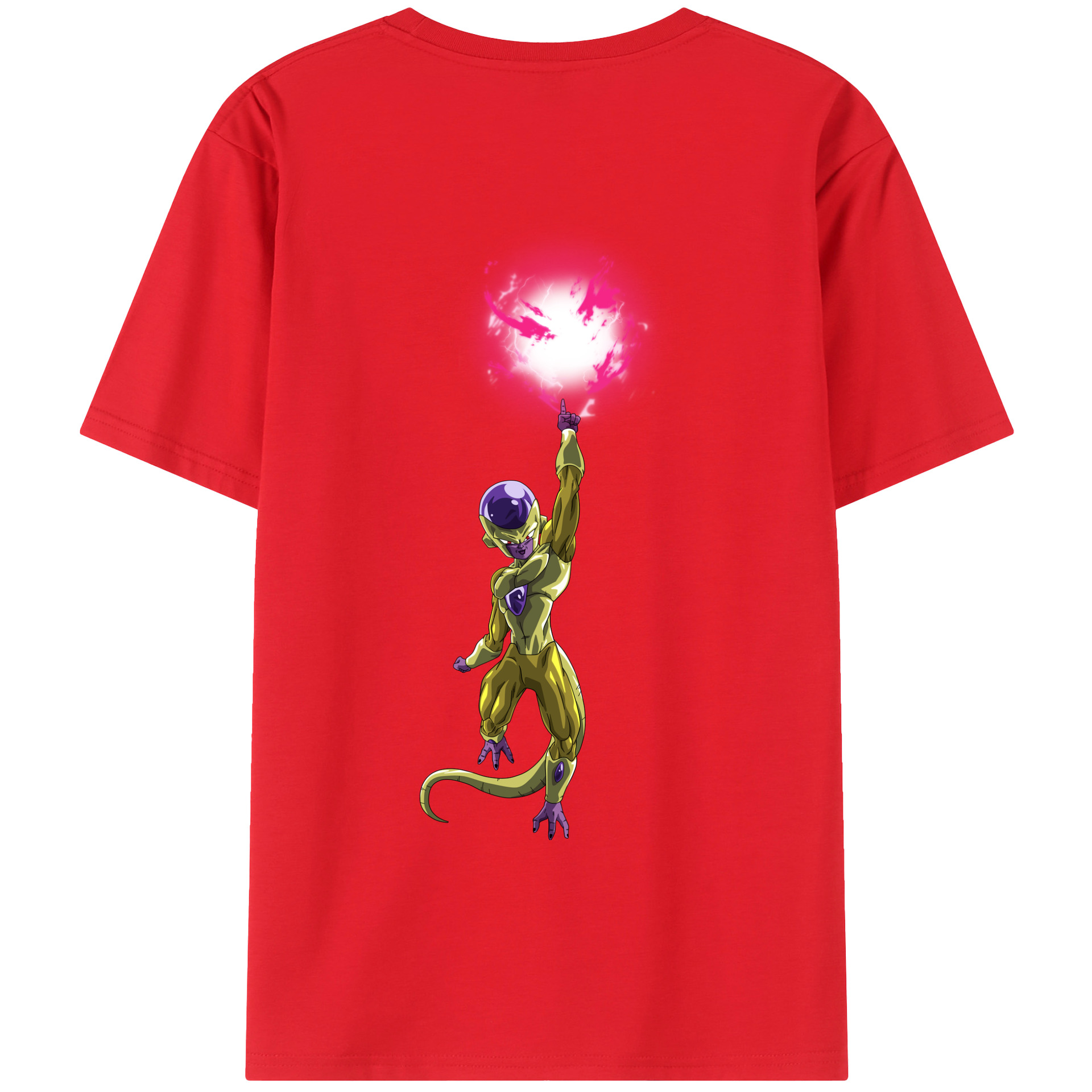 （画像用） ドラゴンボール フリーザ DRAGON BALL Frieza 綿100％ メンズ半袖Tシャツ（バックプリント） 通気性