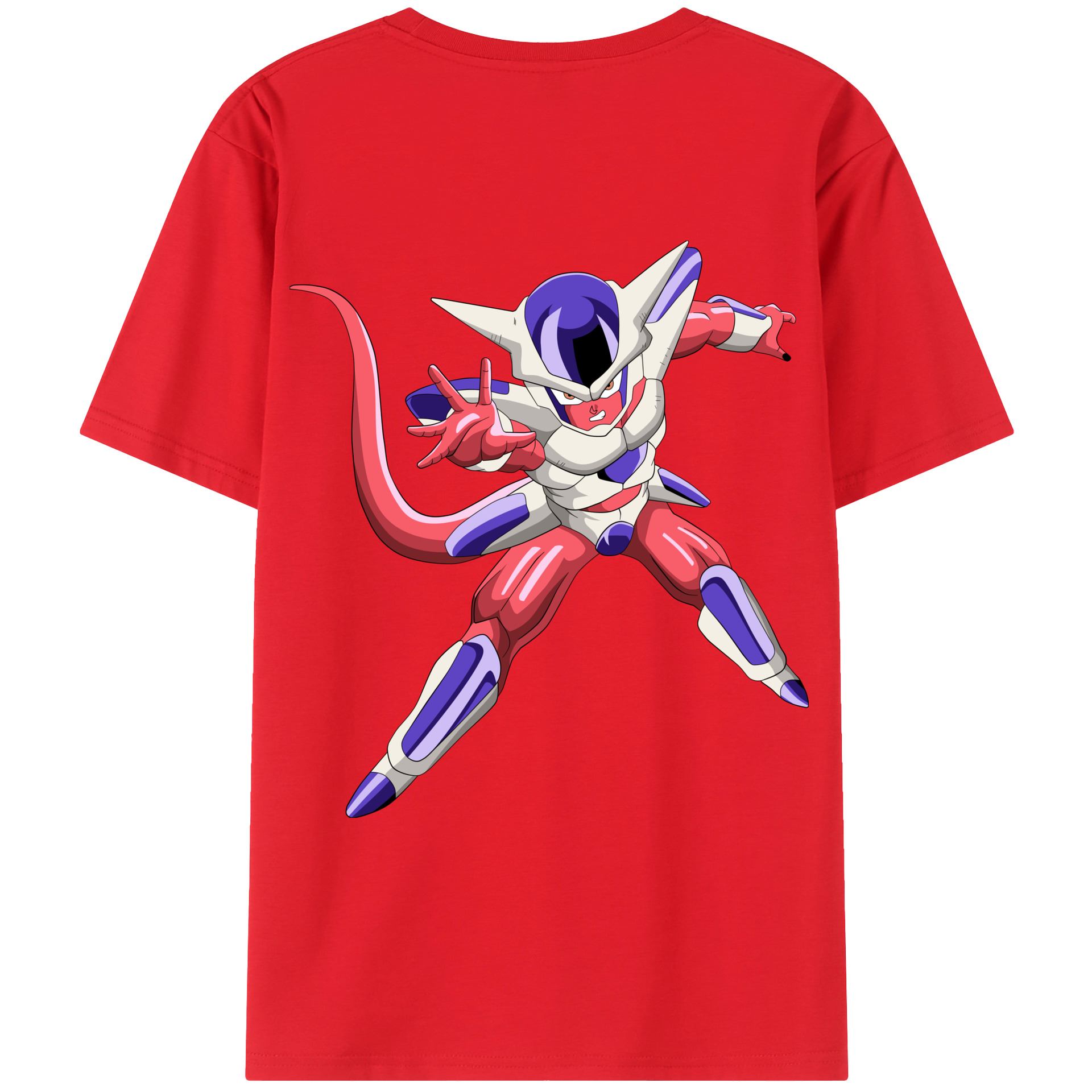 （画像用） ドラゴンボール フリーザ DRAGON BALL Frieza 綿100％ メンズ半袖Tシャツ（バックプリント） 通気性