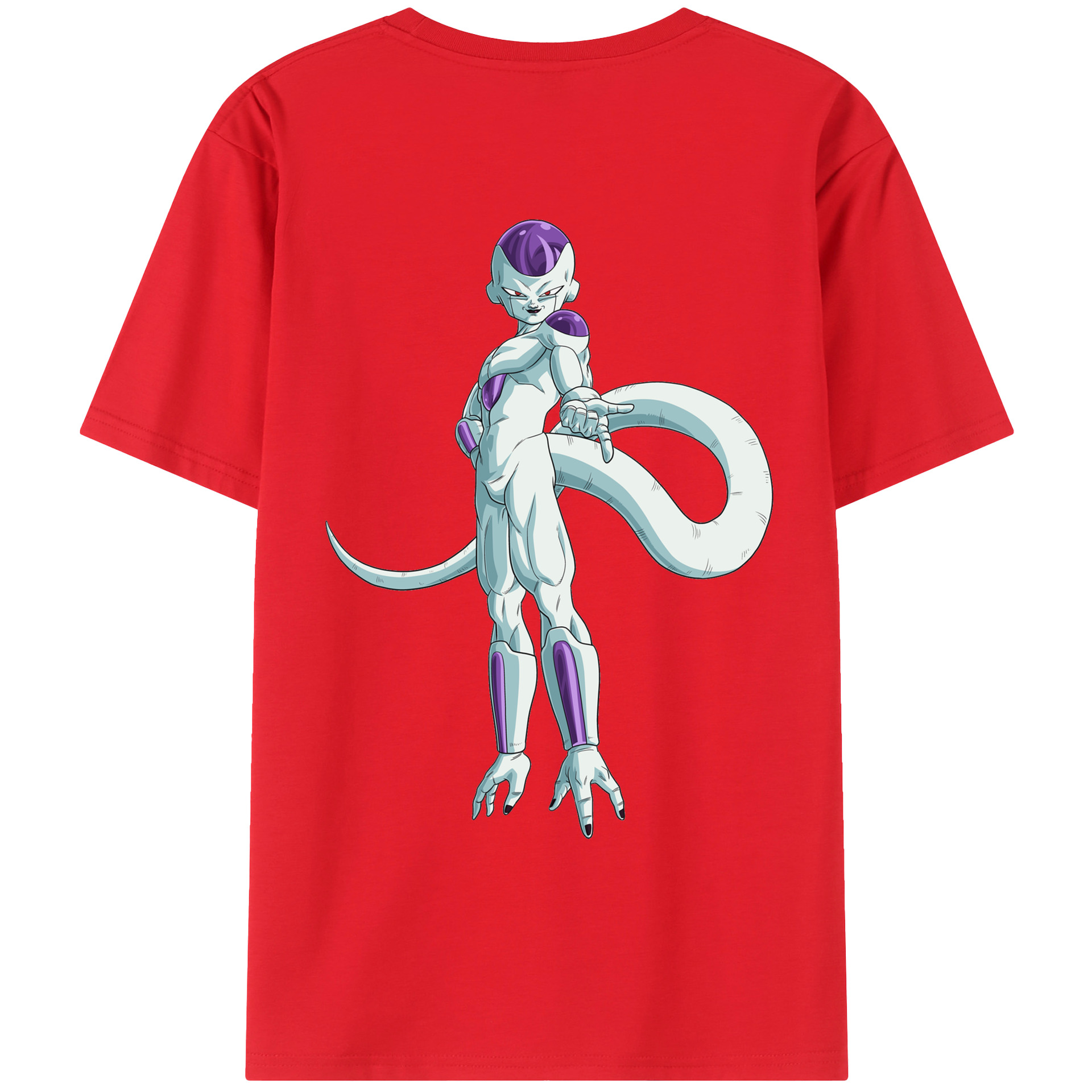 （画像用） ドラゴンボール フリーザ DRAGON BALL Frieza 綿100％ メンズ半袖Tシャツ（バックプリント） 通気性
