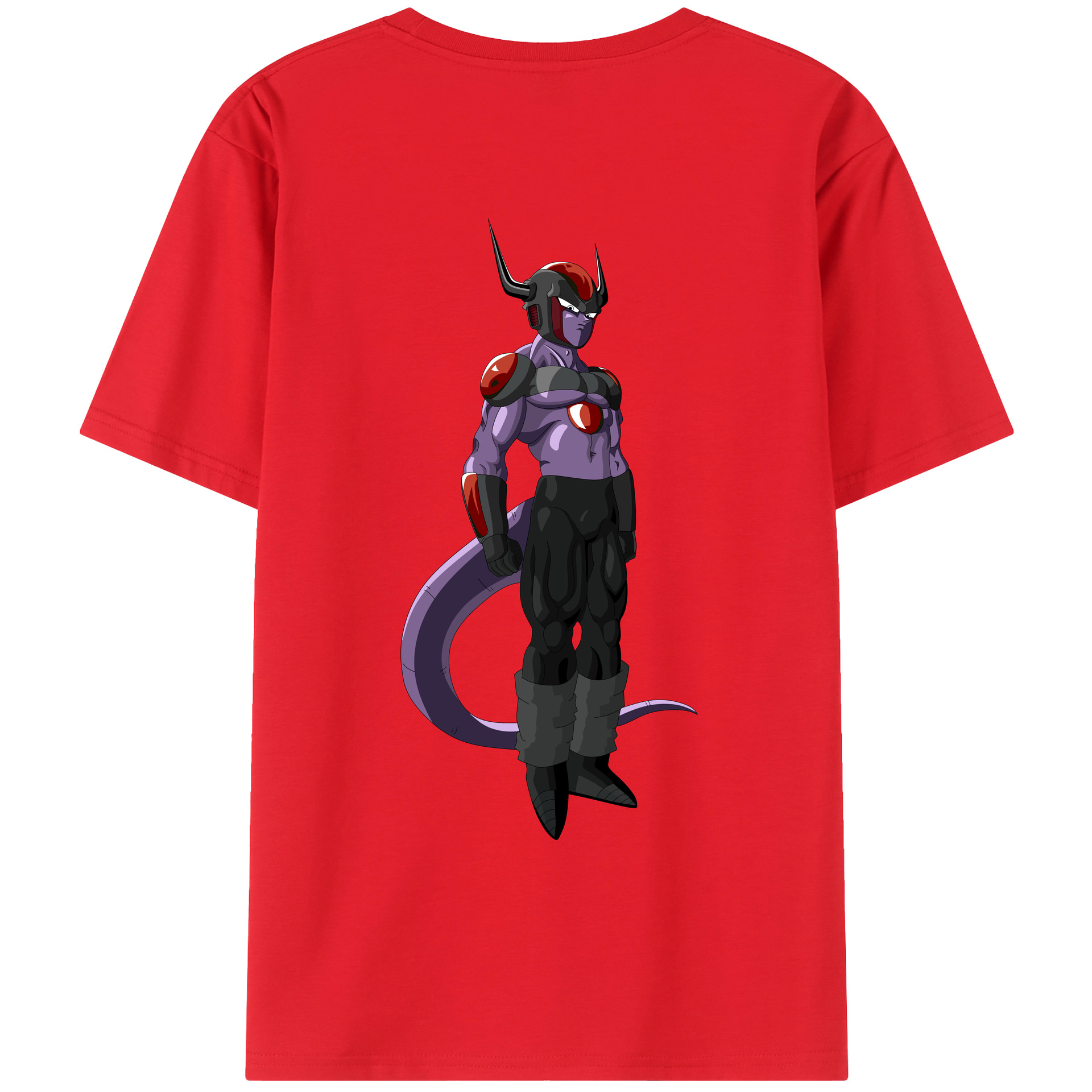 （画像用） ドラゴンボール フリーザ DRAGON BALL Frieza 綿100％ メンズ半袖Tシャツ（バックプリント） 通気性