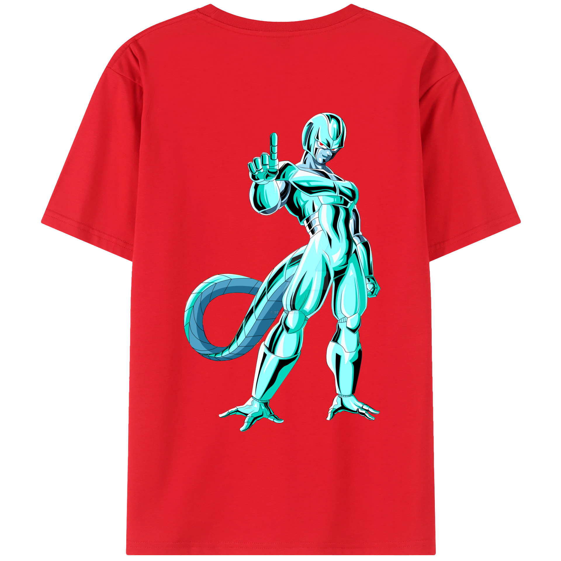 （画像用） ドラゴンボール クウラ DRAGON BALL Cooler Coora 綿100％ メンズ半袖Tシャツ（バックプリント） 通気性