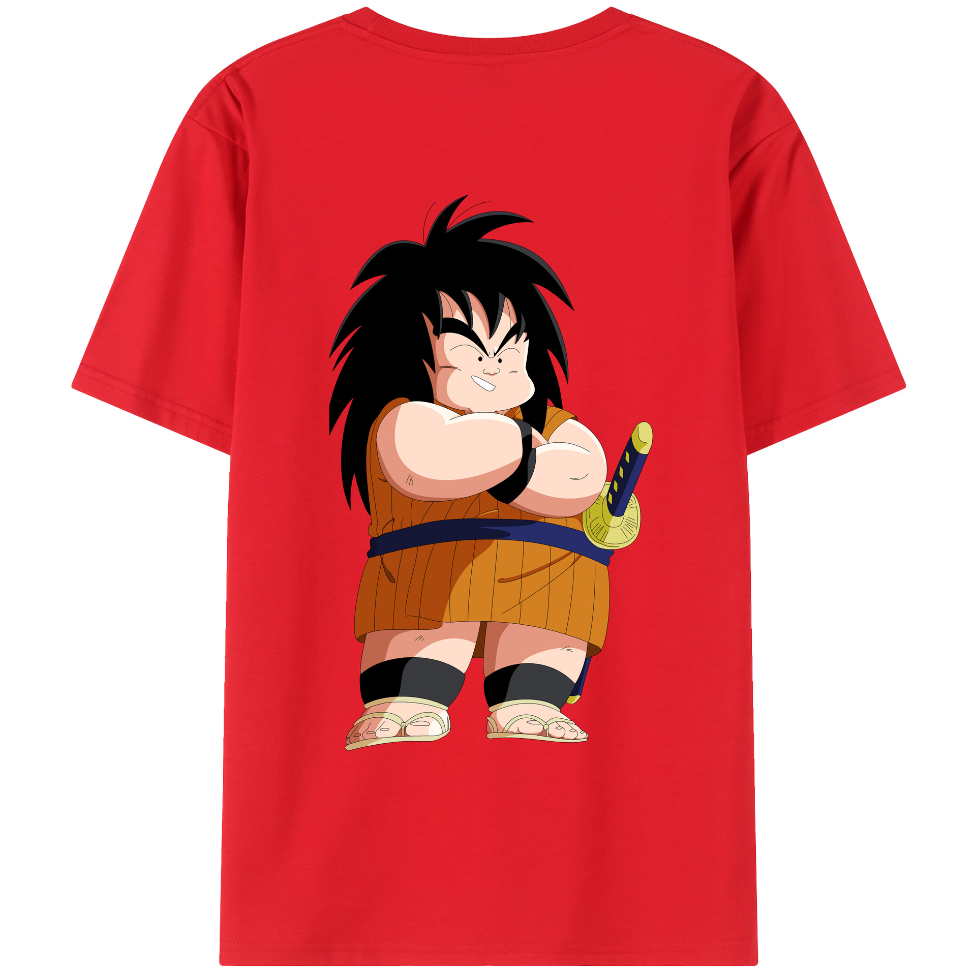 （画像用） ドラゴンボール やじろべえ DRAGON BALL Yajirobe 綿100％ メンズ半袖Tシャツ（バックプリント） 通気性
