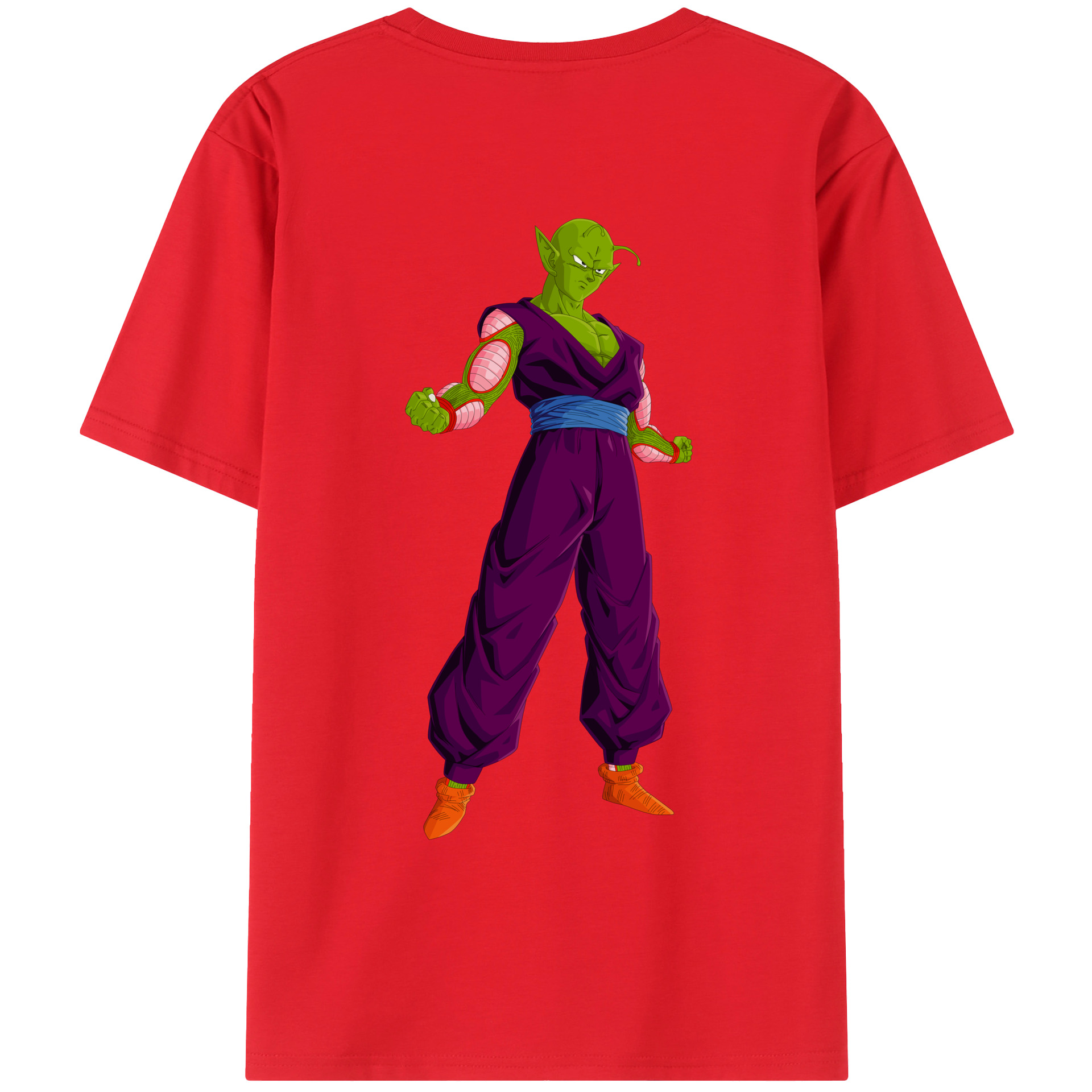 （画像用） ドラゴンボール ピッコロ DRAGON BALL Piccolo 綿100％ メンズ半袖Tシャツ（バックプリント） 通気性