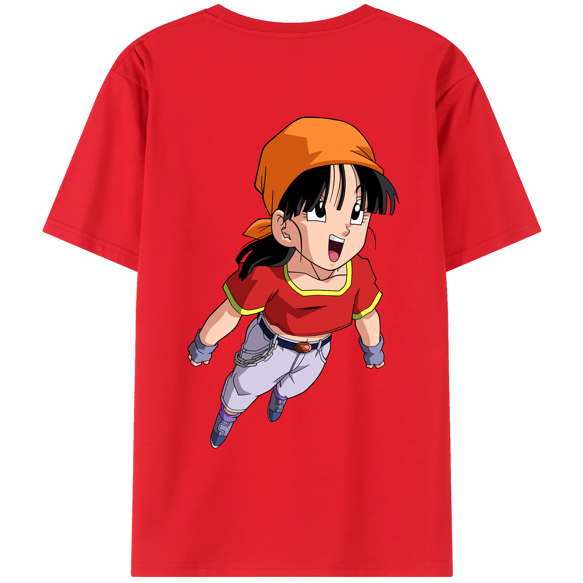 （画像用） ドラゴンボール パン DRAGON BALL Pan 綿100％ メンズ半袖Tシャツ（バックプリント） 通気性