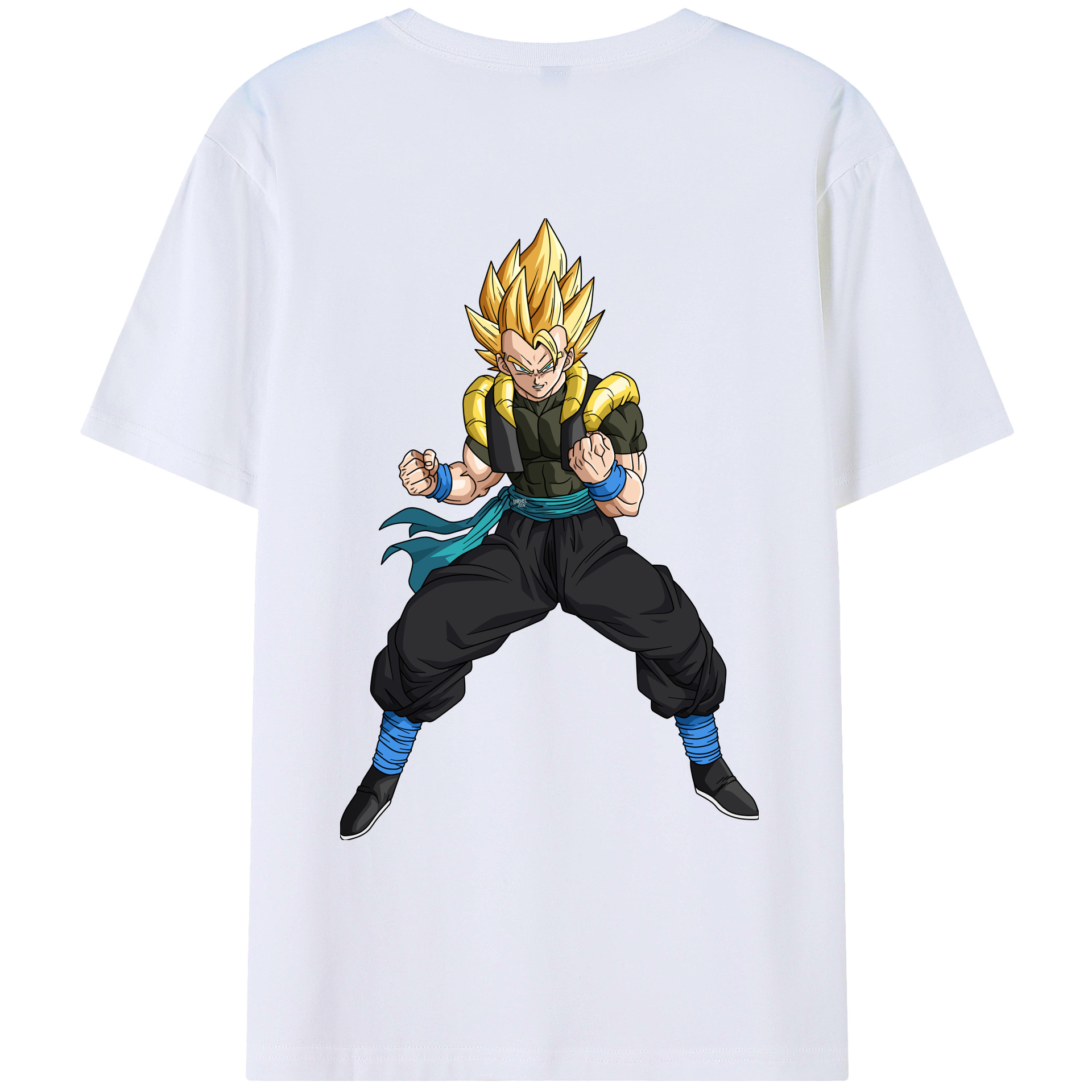 （画像用） ドラゴンボール ベジータ四世（Bejīta Yonsei）DRAGON BALL Vegeta IV 綿100％ メンズ半袖Tシャツ（バックプリント） 通気性