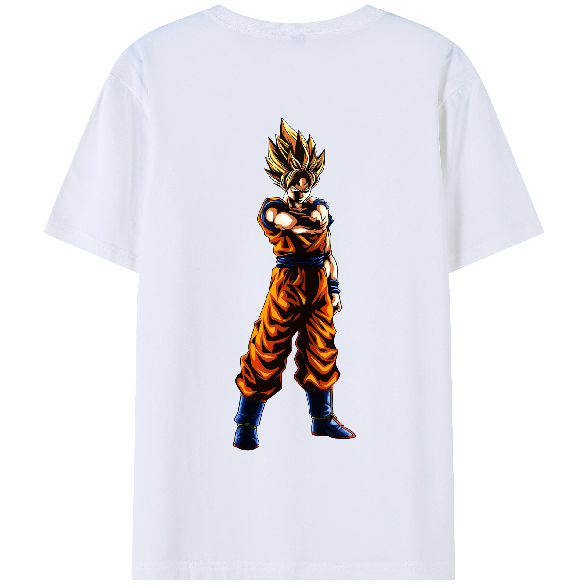 （画像用） ドラゴンボール 孫 悟飯（そんごはん）DRAGON BALL Son Gohan 綿100％ メンズ半袖Tシャツ（バックプリント） 通気性