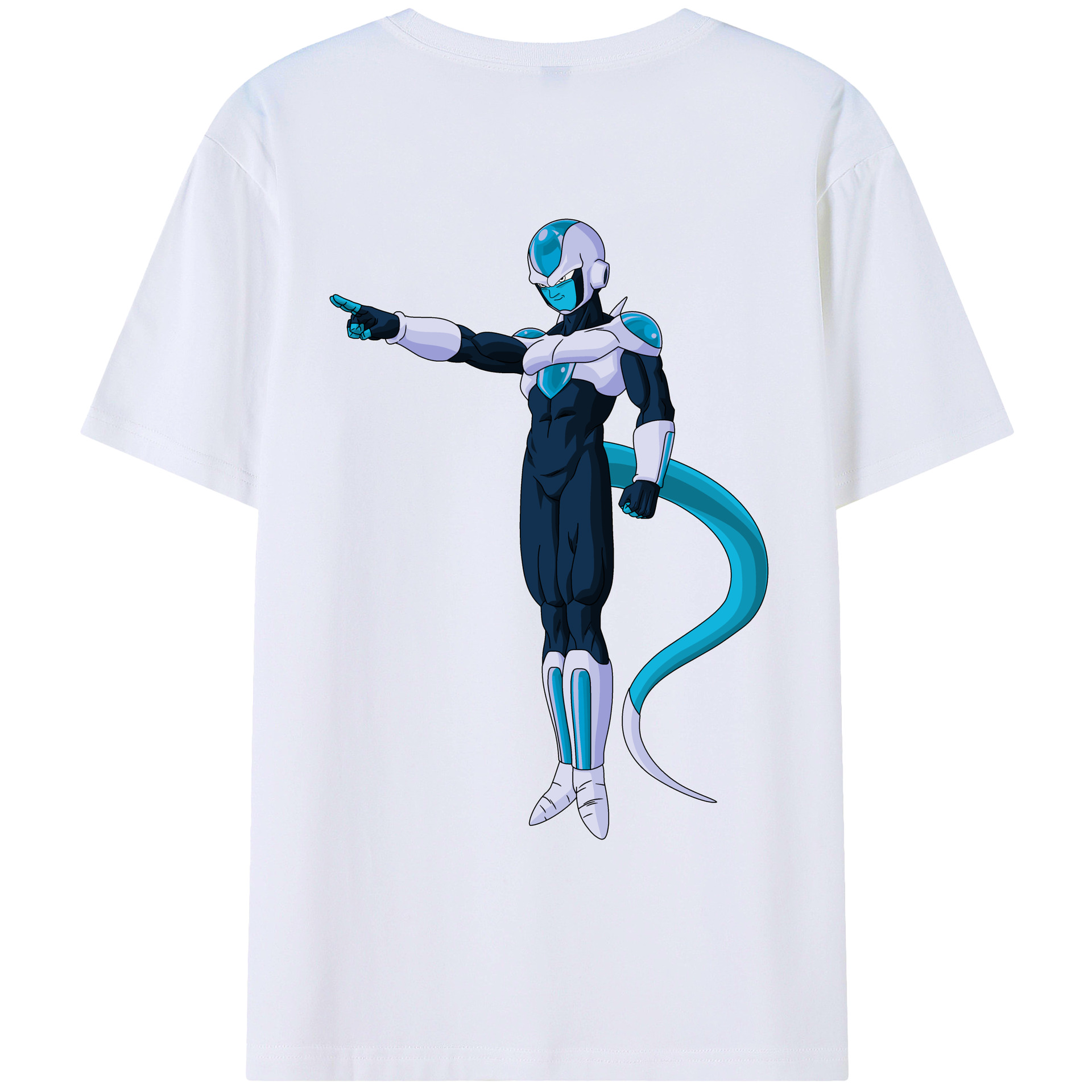 （画像用） ドラゴンボール フリーザ DRAGON BALL Frieza 綿100％ メンズ半袖Tシャツ（バックプリント） 通気性