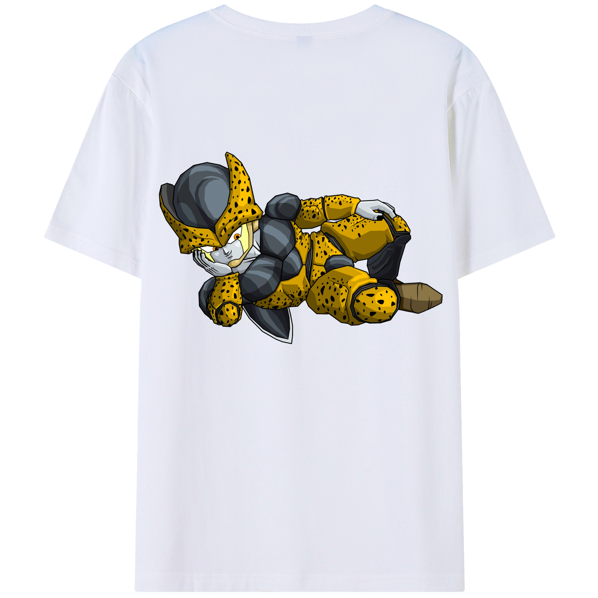 （画像用） ドラゴンボール セル DRAGON BALL Cell 綿100％ メンズ半袖Tシャツ（バックプリント） 通気性