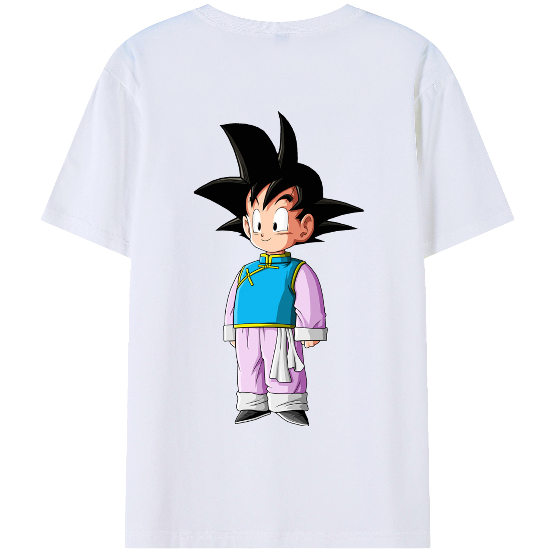 （画像用） ドラゴンボール 孫悟空（そん ごくう）Son Goku カカロット DRAGON BALL Kakarotto 綿100％ メンズ半袖Tシャツ（バックプリント） 通気性
