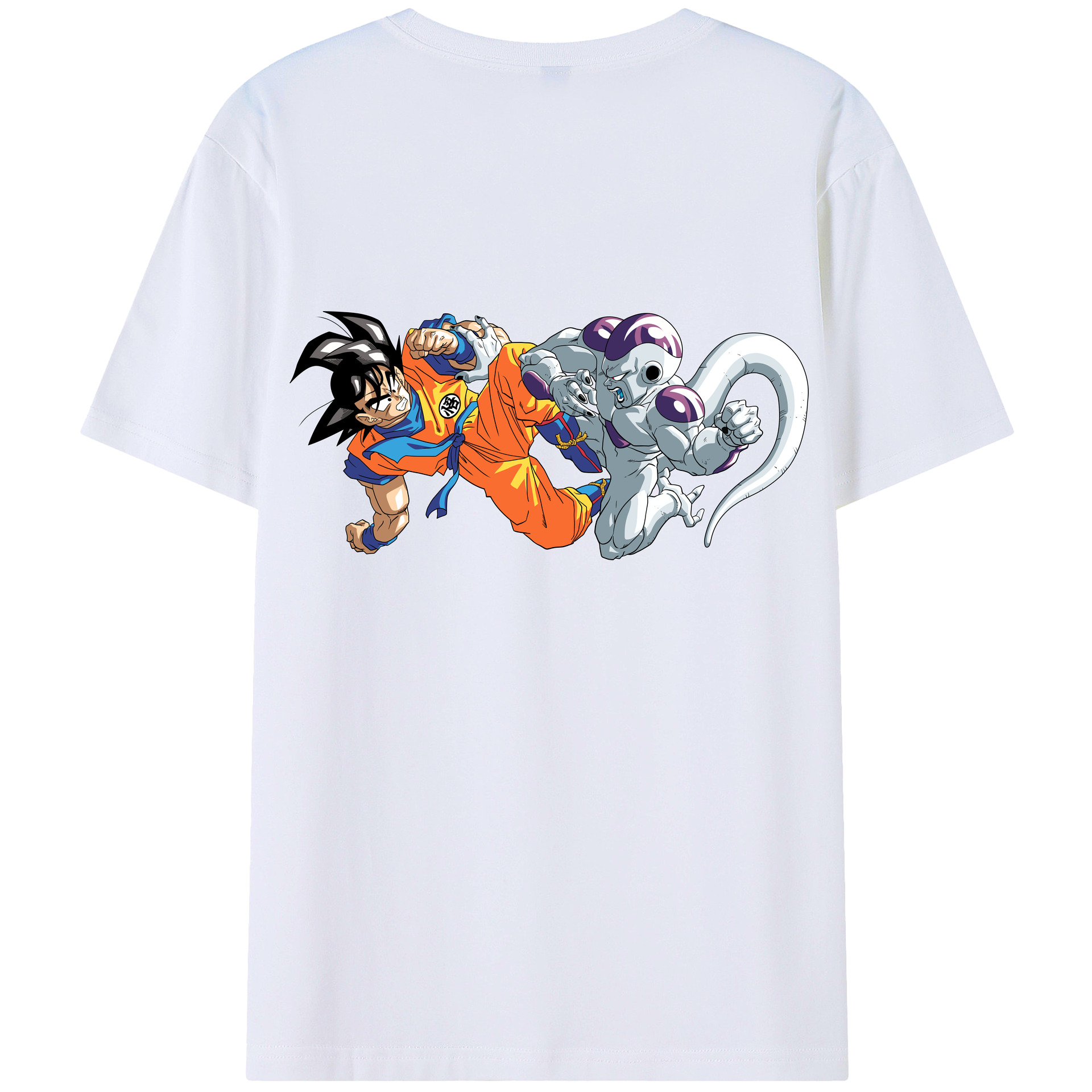 （画像用） ドラゴンボール 孫悟空（そん ごくう）Son Goku カカロット DRAGON BALL Kakarotto 綿100％ メンズ半袖Tシャツ（バックプリント） 通気性