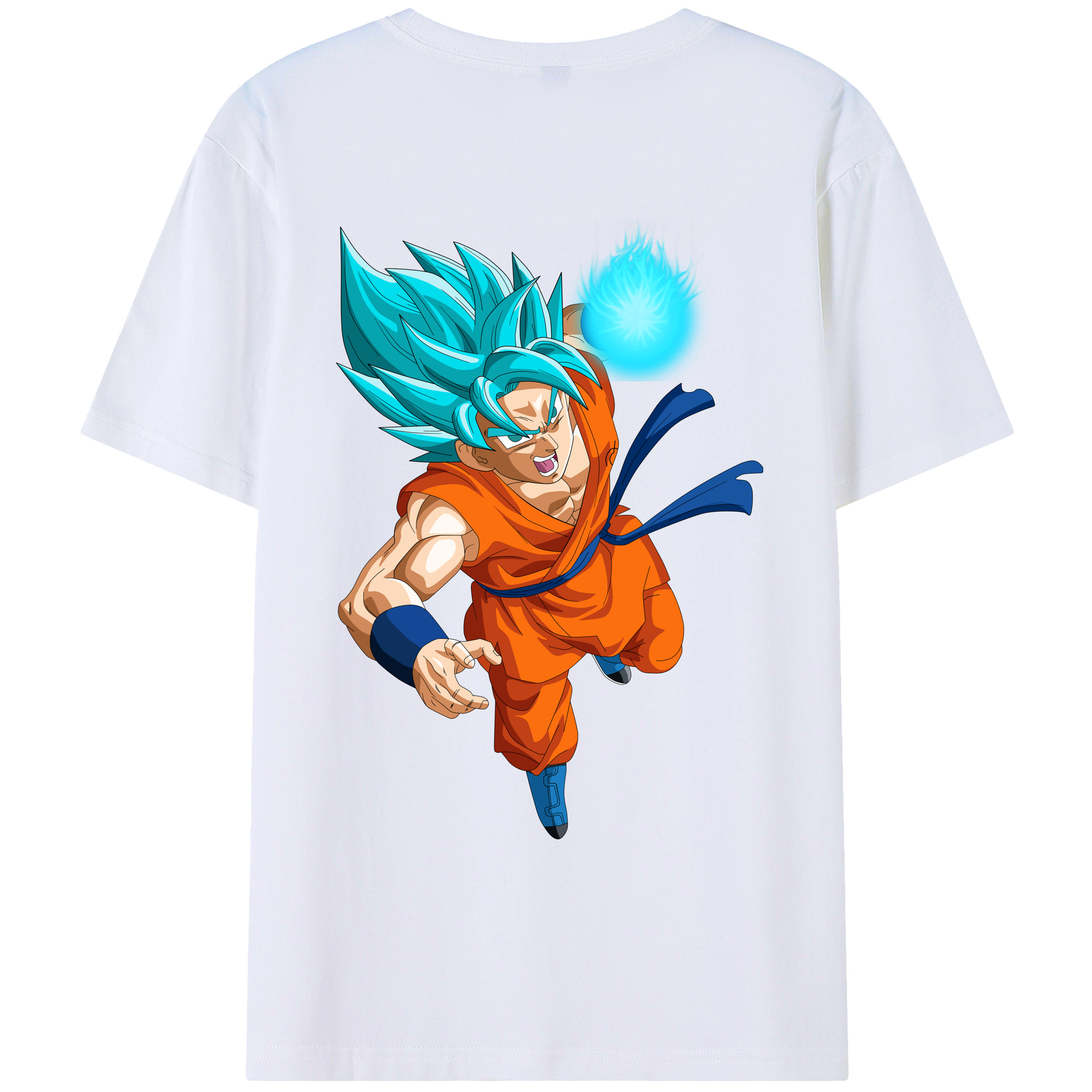 （画像用） ドラゴンボール 孫悟空（そん ごくう）Son Goku カカロット DRAGON BALL Kakarotto 綿100％ メンズ半袖Tシャツ（バックプリント） 通気性