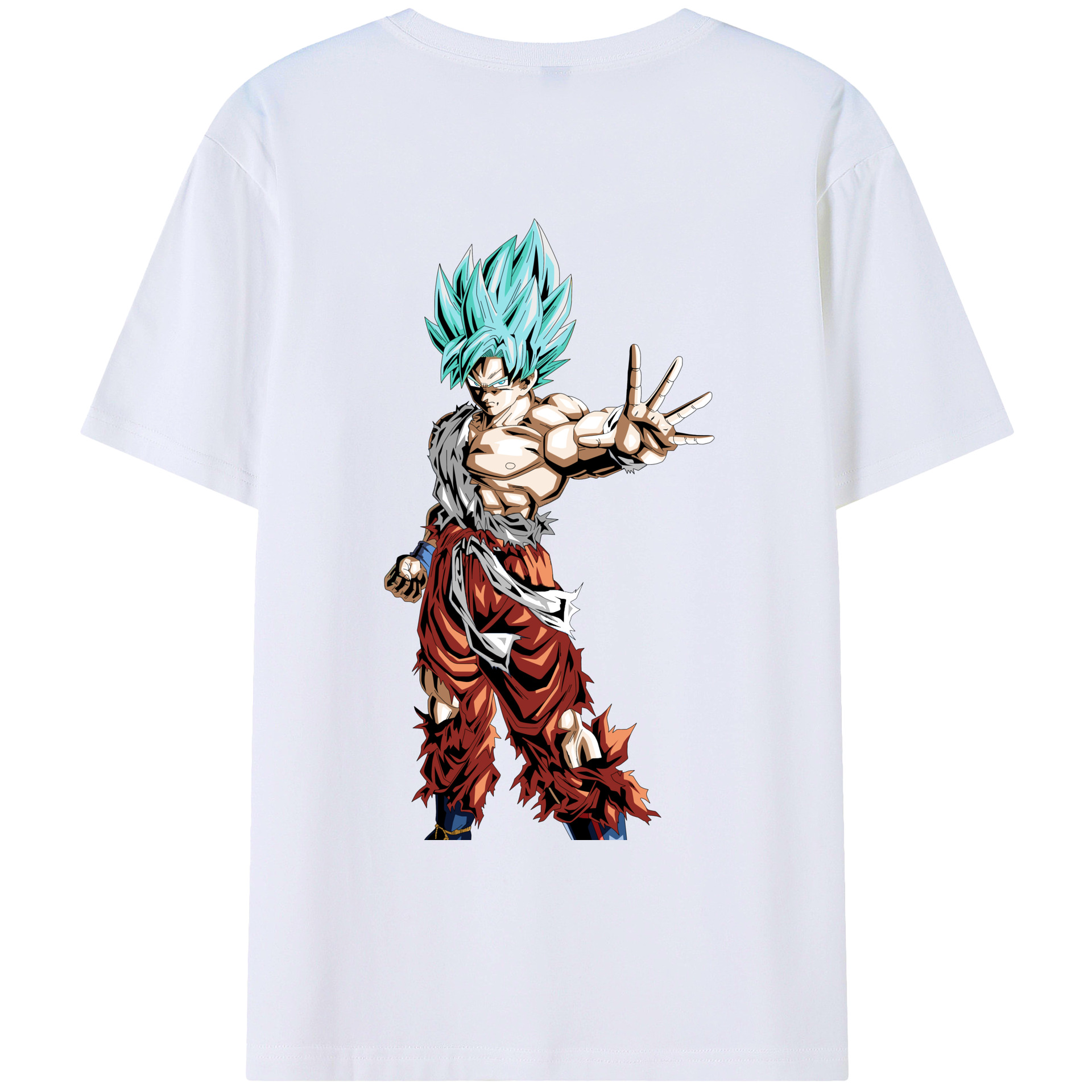 （画像用） ドラゴンボール 孫悟空（そん ごくう）Son Goku カカロット DRAGON BALL Kakarotto 綿100％ メンズ半袖Tシャツ（バックプリント） 通気性