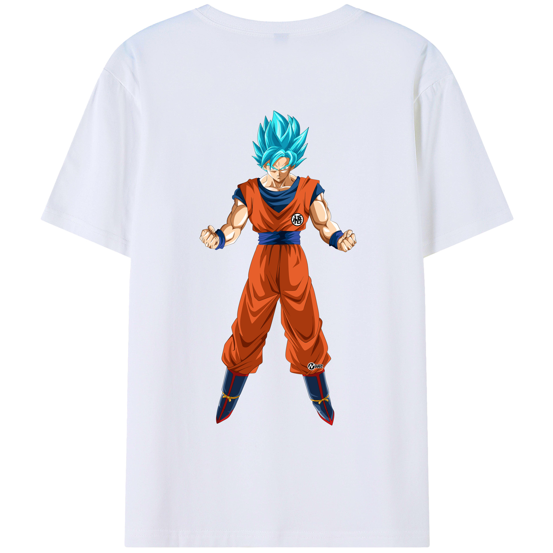 （画像用） ドラゴンボール 孫悟空（そん ごくう）Son Goku カカロット DRAGON BALL Kakarotto 綿100％ メンズ半袖Tシャツ（バックプリント） 通気性