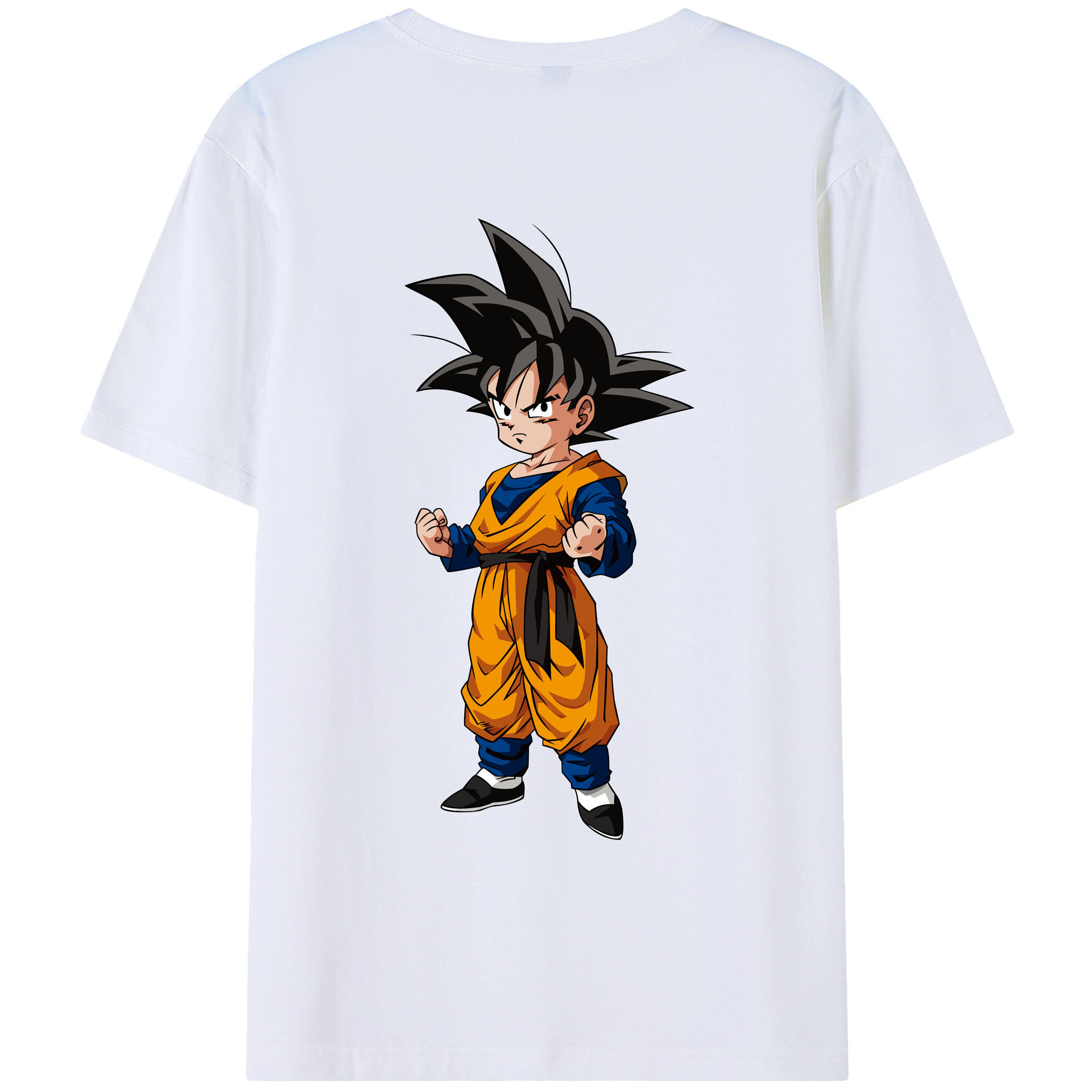 （画像用） ドラゴンボール 孫悟空（そん ごくう）Son Goku カカロット DRAGON BALL Kakarotto 綿100％ メンズ半袖Tシャツ（バックプリント） 通気性