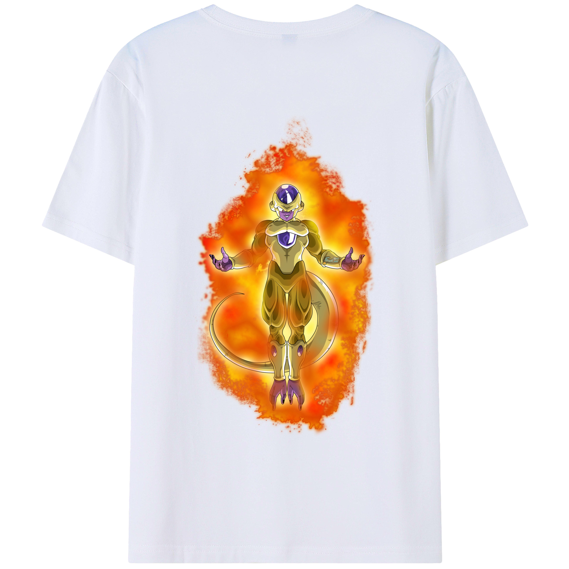（画像用） ドラゴンボール フリーザ DRAGON BALL Frieza 綿100％ メンズ半袖Tシャツ（バックプリント） 通気性