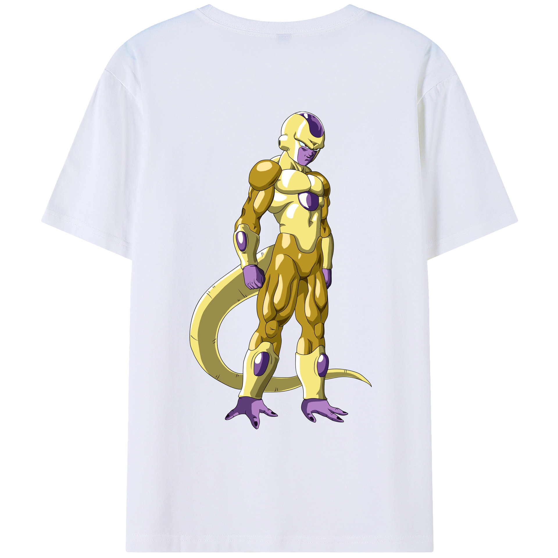 （画像用） ドラゴンボール フリーザ DRAGON BALL Frieza 綿100％ メンズ半袖Tシャツ（バックプリント） 通気性