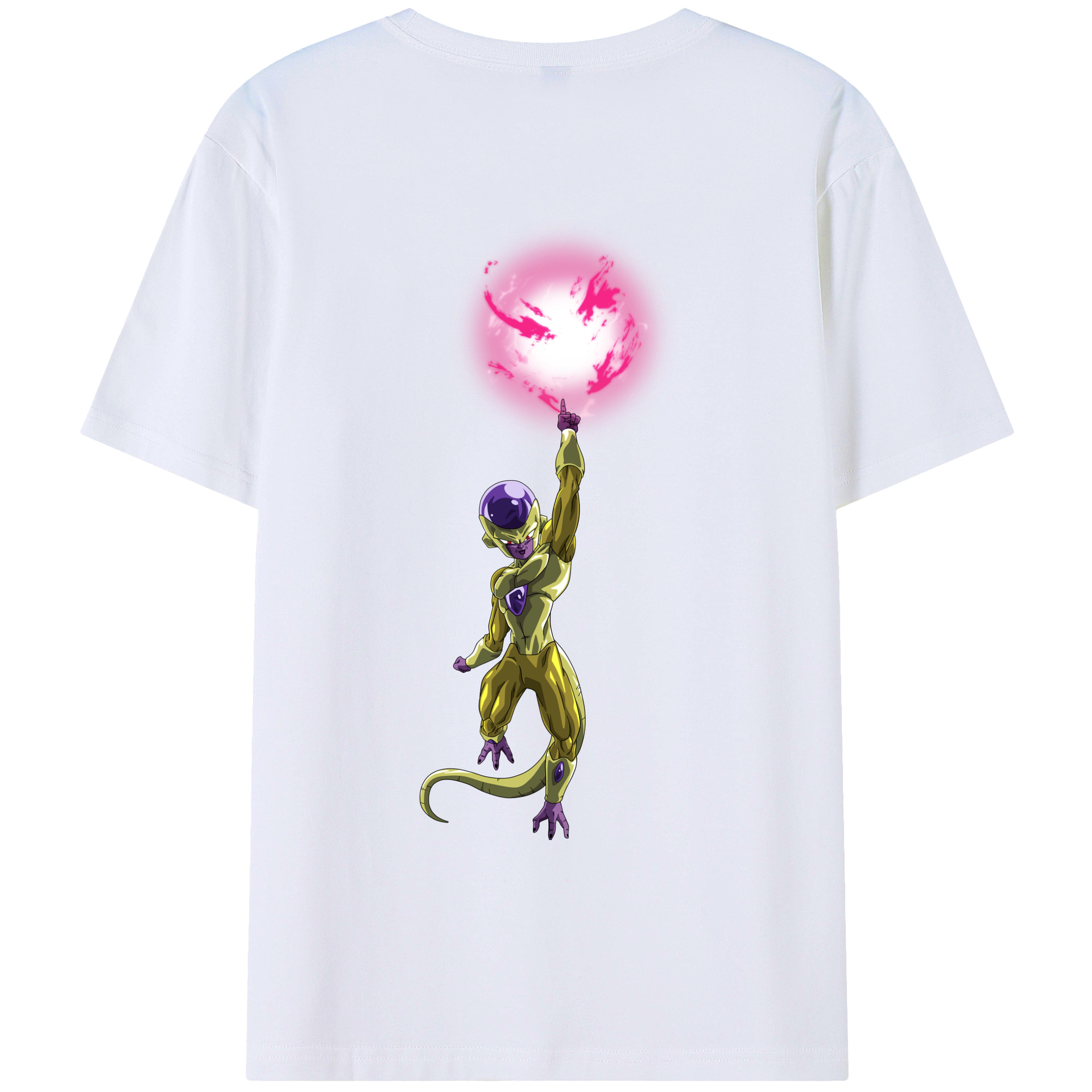（画像用） ドラゴンボール フリーザ DRAGON BALL Frieza 綿100％ メンズ半袖Tシャツ（バックプリント） 通気性