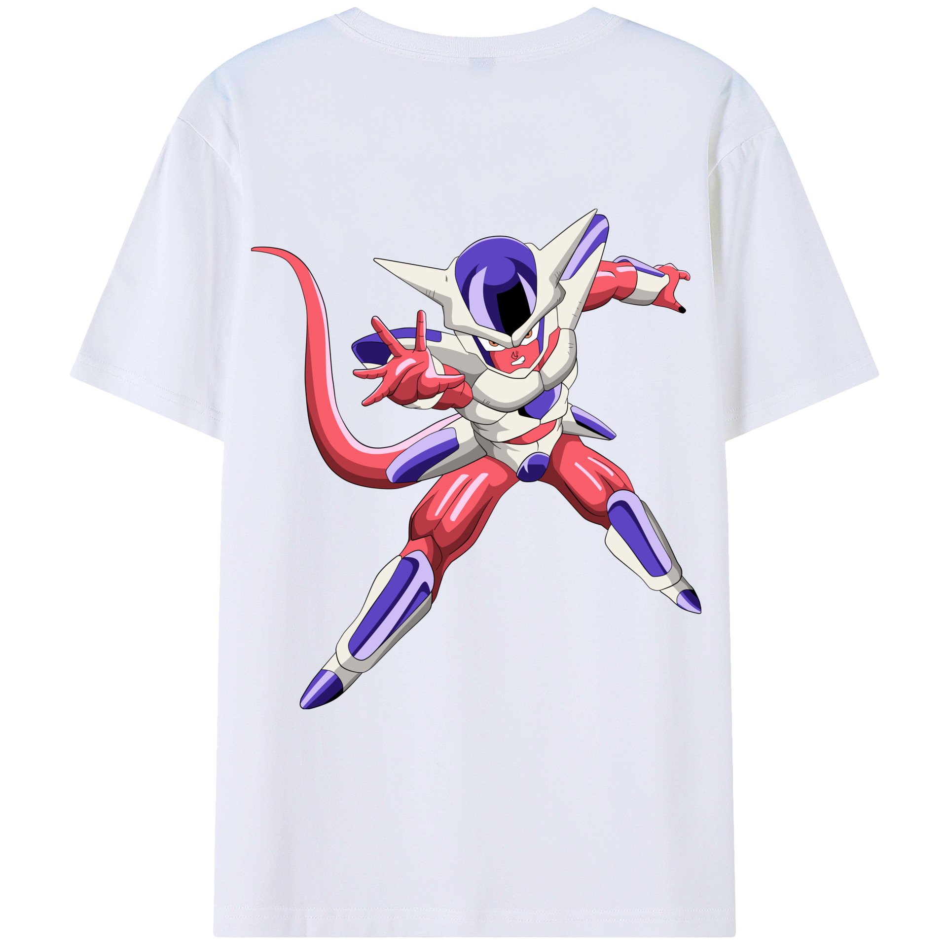 （画像用） ドラゴンボール フリーザ DRAGON BALL Frieza 綿100％ メンズ半袖Tシャツ（バックプリント） 通気性
