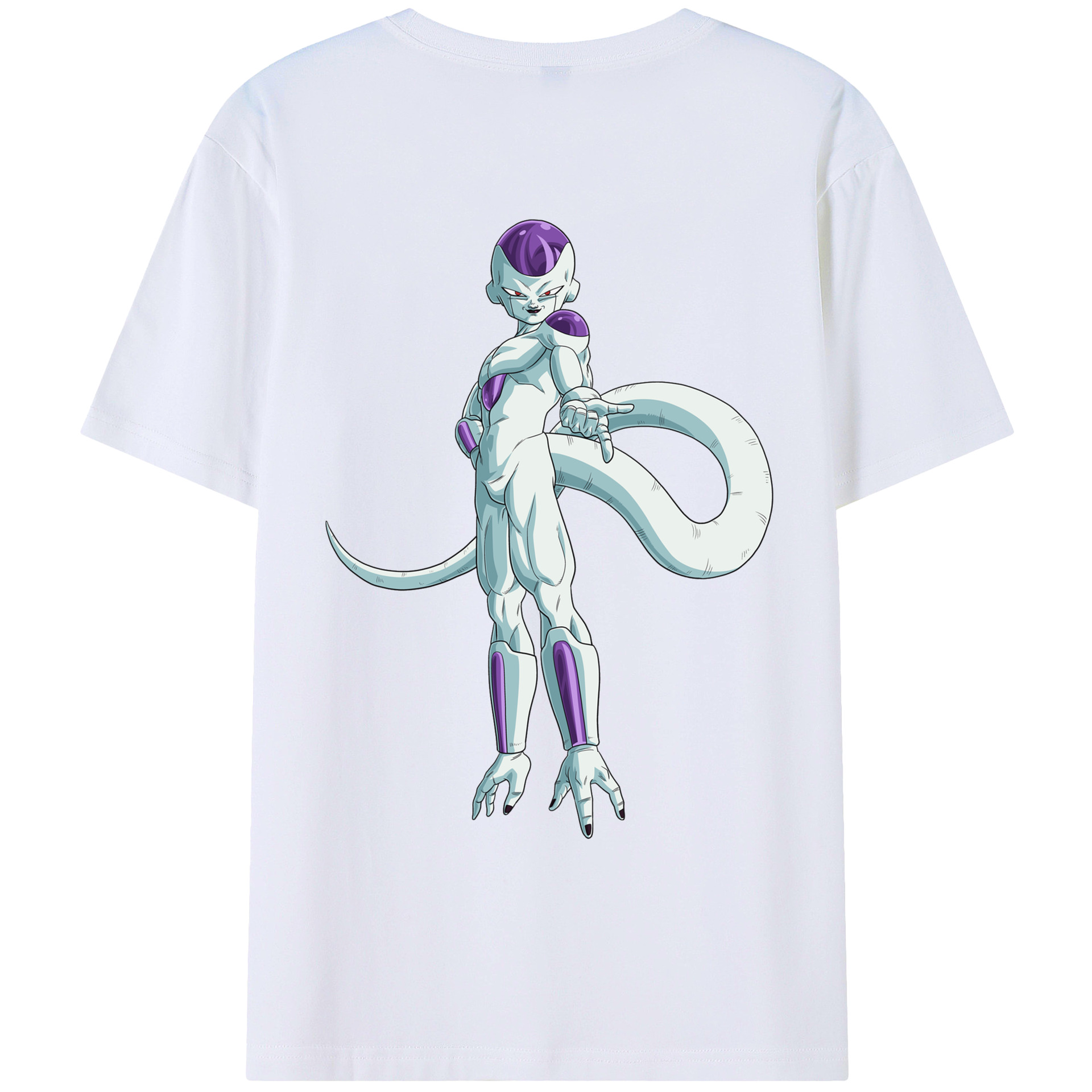 （画像用） ドラゴンボール フリーザ DRAGON BALL Frieza 綿100％ メンズ半袖Tシャツ（バックプリント） 通気性