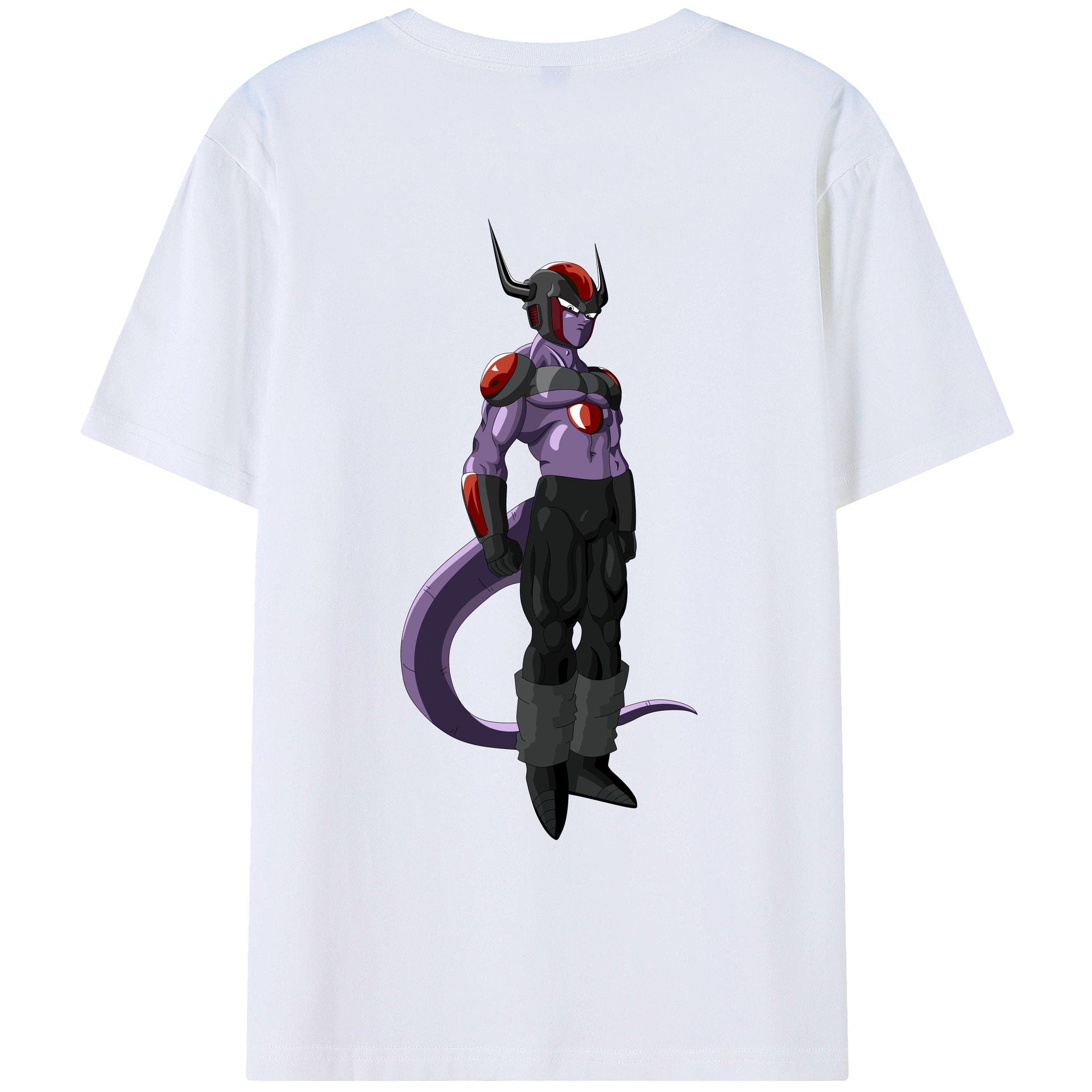 （画像用） ドラゴンボール フリーザ DRAGON BALL Frieza 綿100％ メンズ半袖Tシャツ（バックプリント） 通気性
