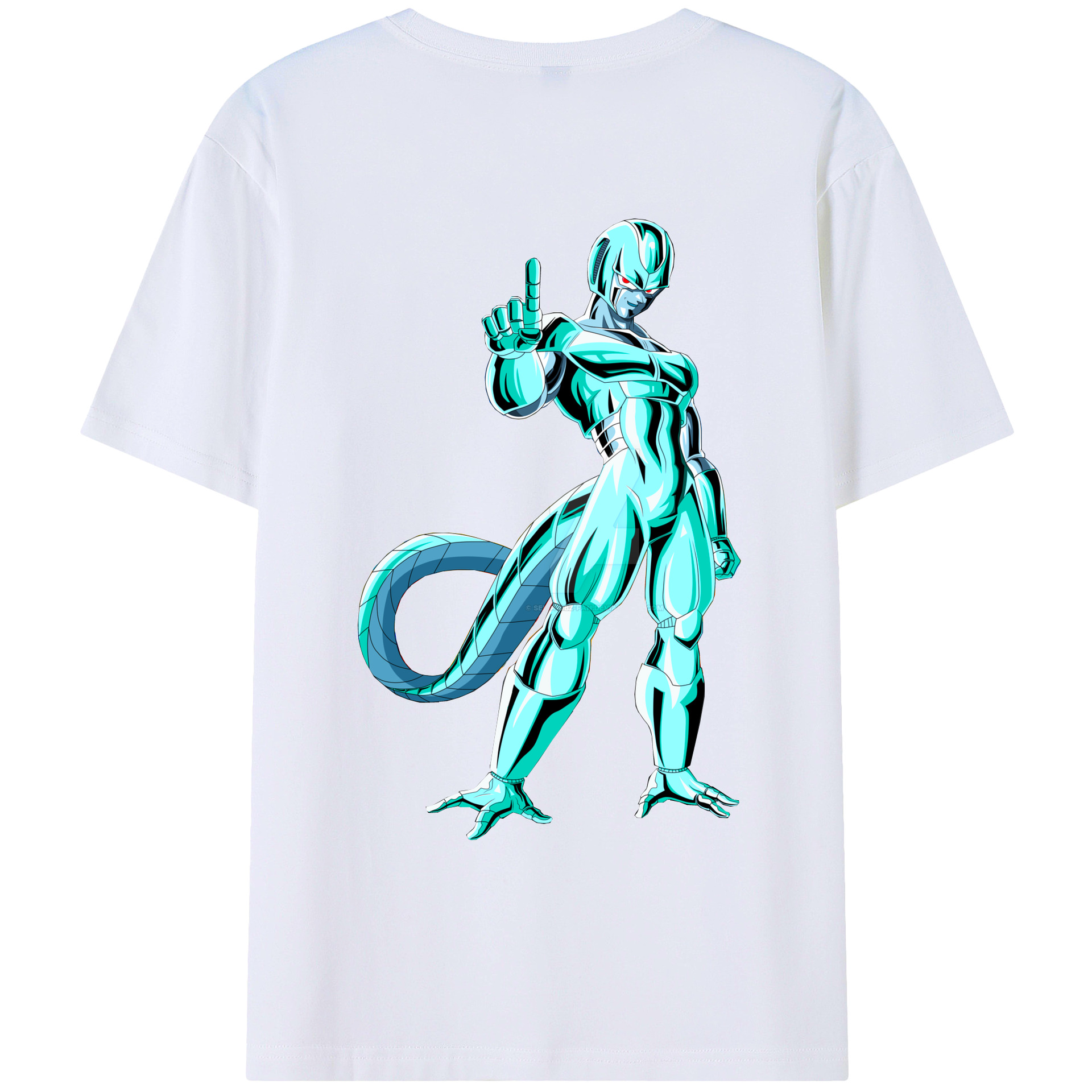 （画像用） ドラゴンボール クウラ DRAGON BALL Cooler Coora 綿100％ メンズ半袖Tシャツ（バックプリント） 通気性