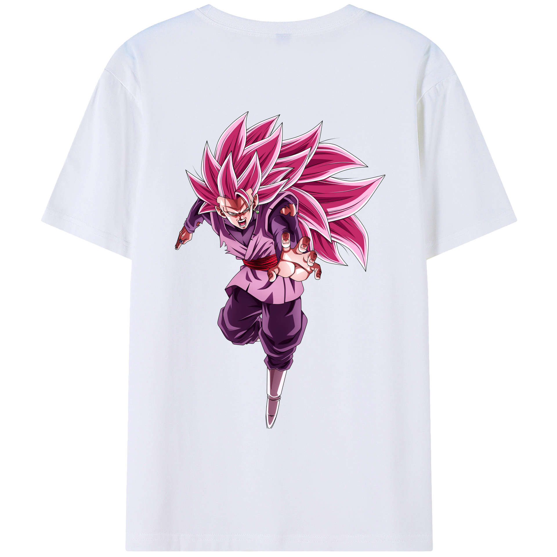 （画像用） ドラゴンボール ベジット DRAGON BALL Vegetto 綿100％ メンズ半袖Tシャツ（バックプリント） 通気性