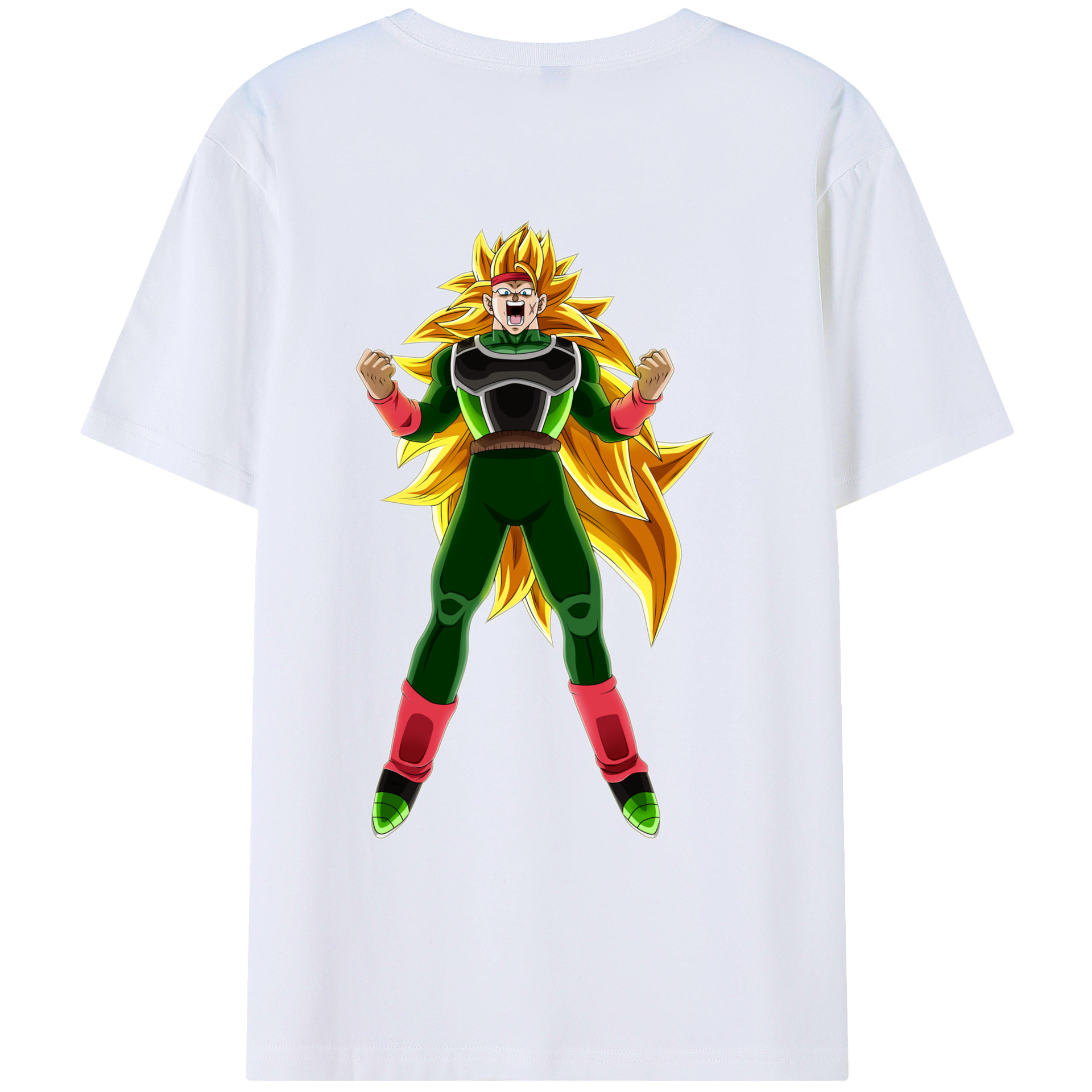 （画像用） ドラゴンボール ブロリー DRAGON BALL Broli 綿100％ メンズ半袖Tシャツ（バックプリント） 通気性