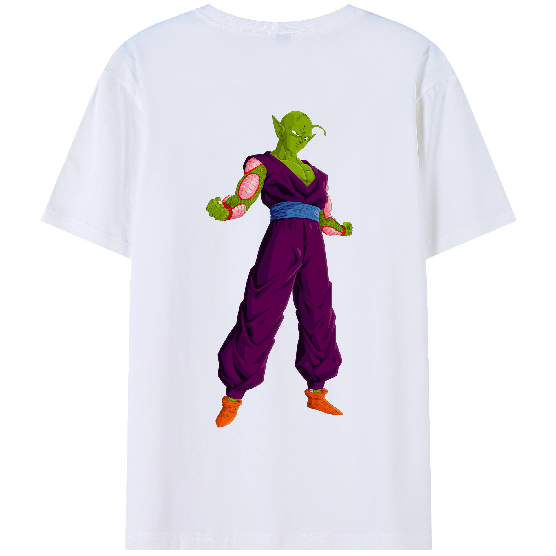 （画像用） ドラゴンボール ピッコロ DRAGON BALL Piccolo 綿100％ メンズ半袖Tシャツ（バックプリント） 通気性