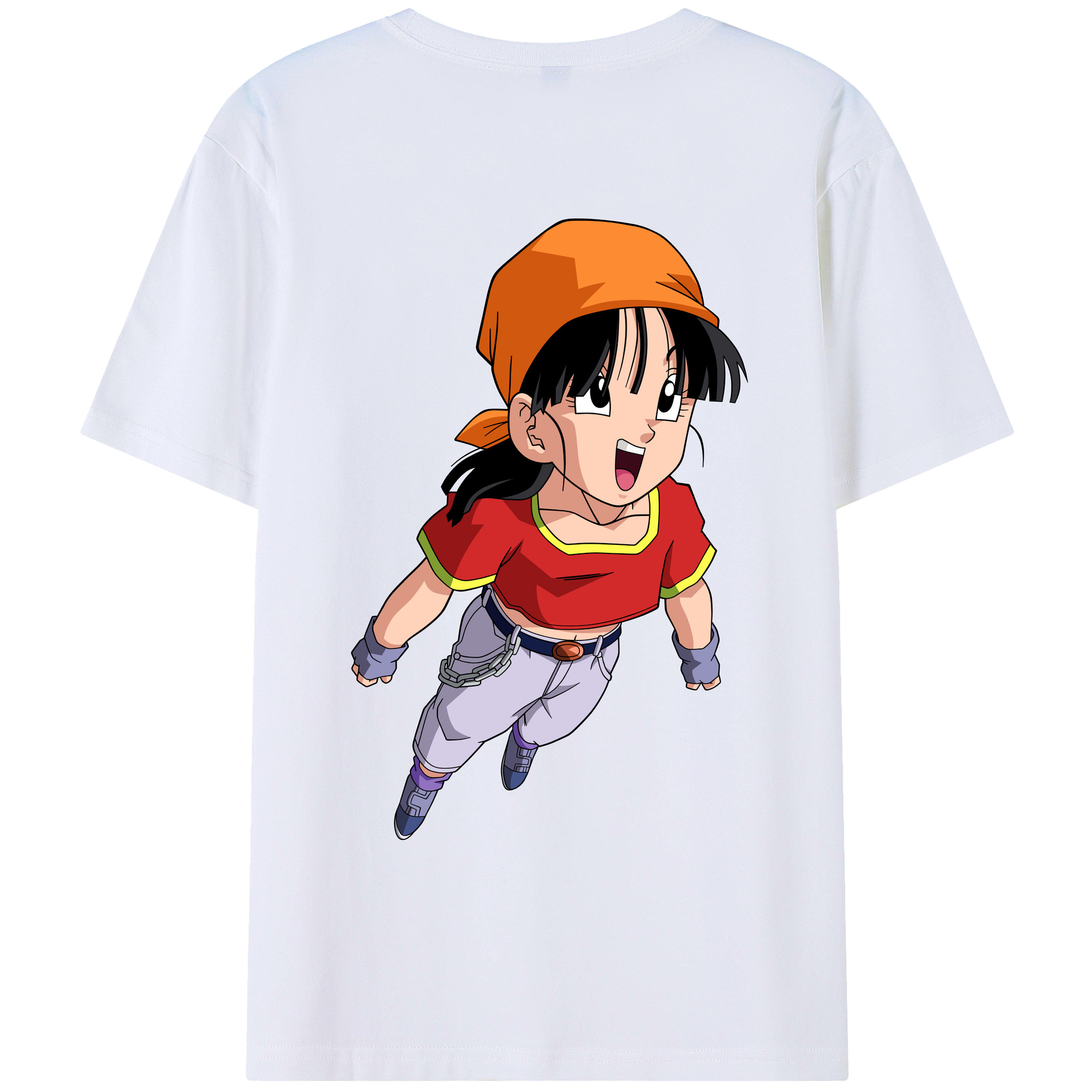 （画像用） ドラゴンボール パン DRAGON BALL Pan 綿100％ メンズ半袖Tシャツ（バックプリント） 通気性