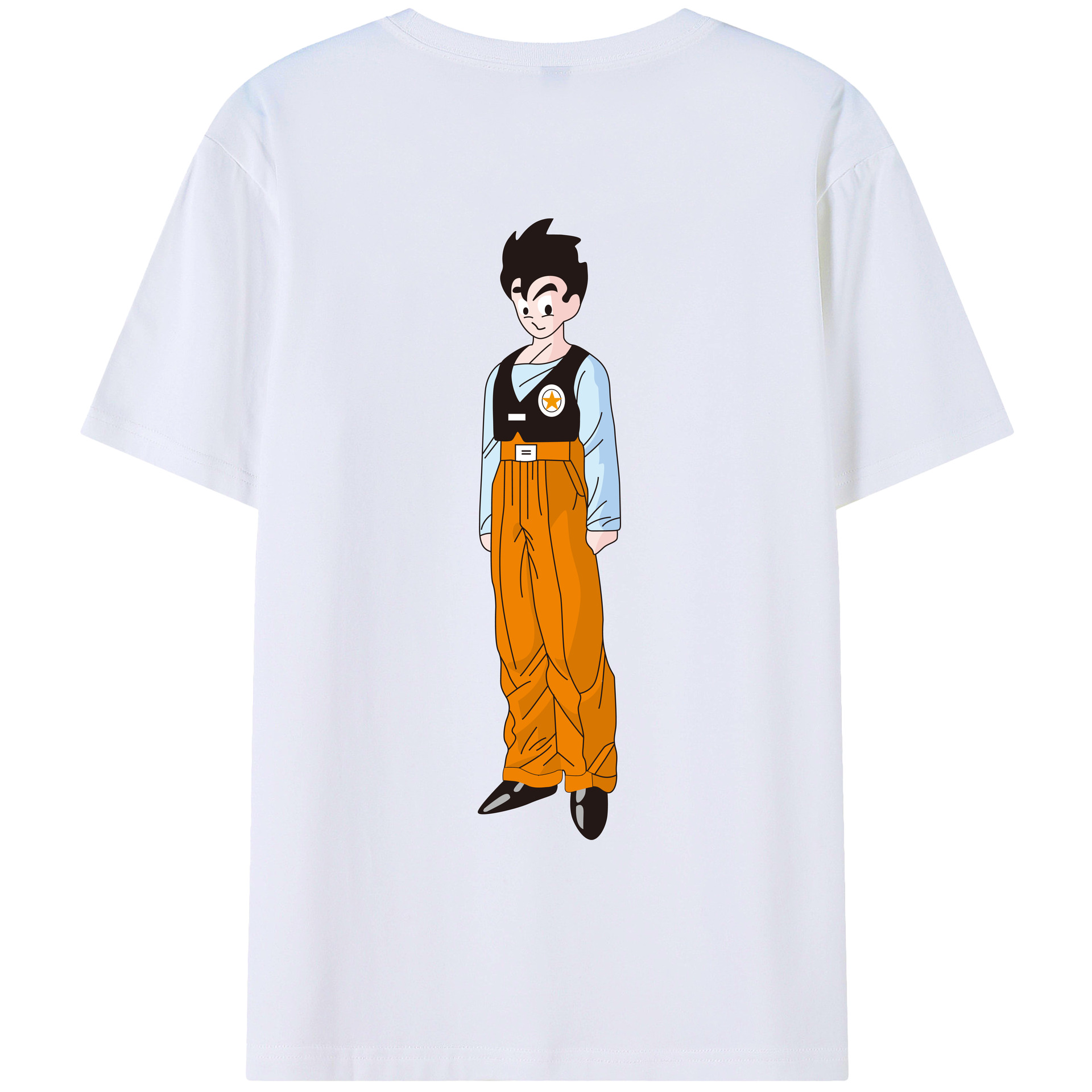 （画像用） ドラゴンボール DRAGON BALL 綿100％ メンズ半袖Tシャツ（バックプリント） 通気性