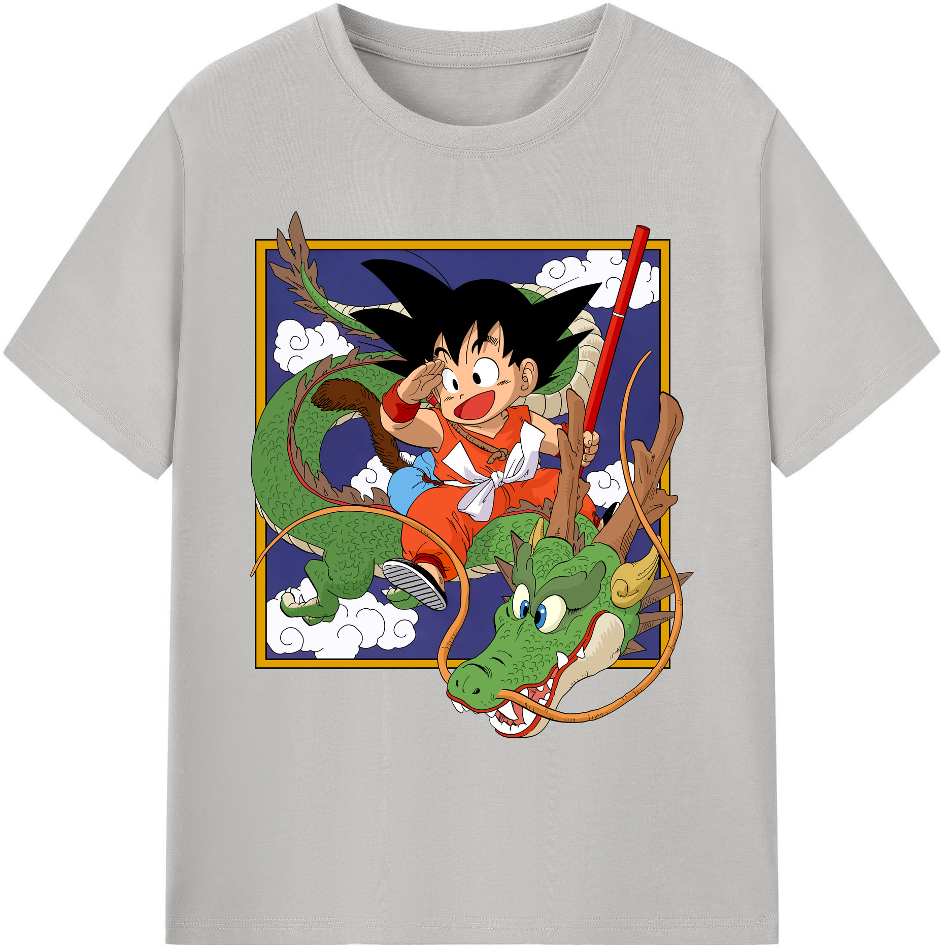 （画像用） ドラゴンボール 孫悟空（そん ごくう）Son Goku カカロット DRAGON BALL Kakarotto 綿100％ メンズ半袖Tシャツ｜肌触りやわらか＆通気性