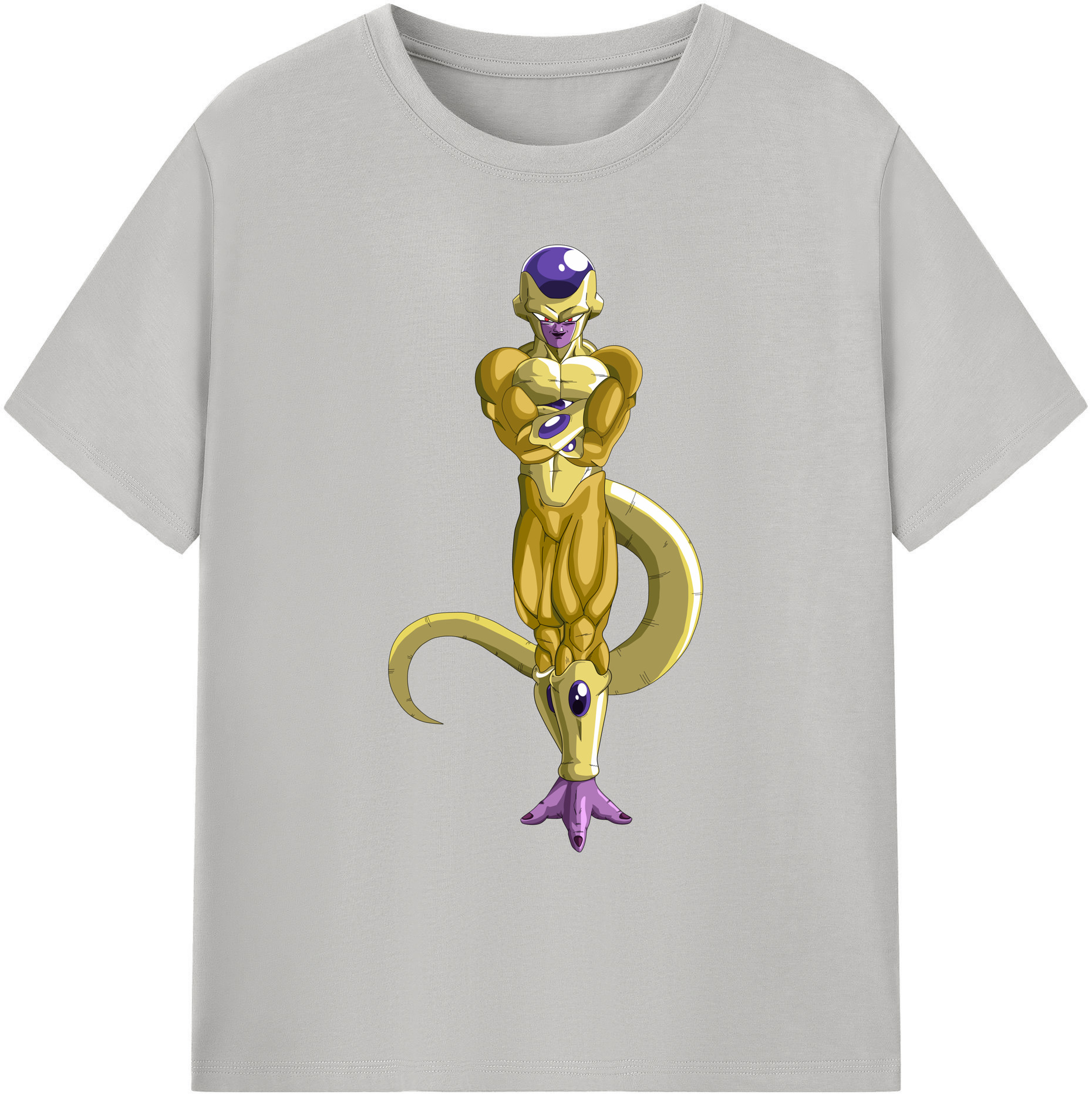 （画像用） ドラゴンボール フリーザ DRAGON BALL Frieza 綿100％ メンズ半袖Tシャツ｜肌触りやわらか＆通気性