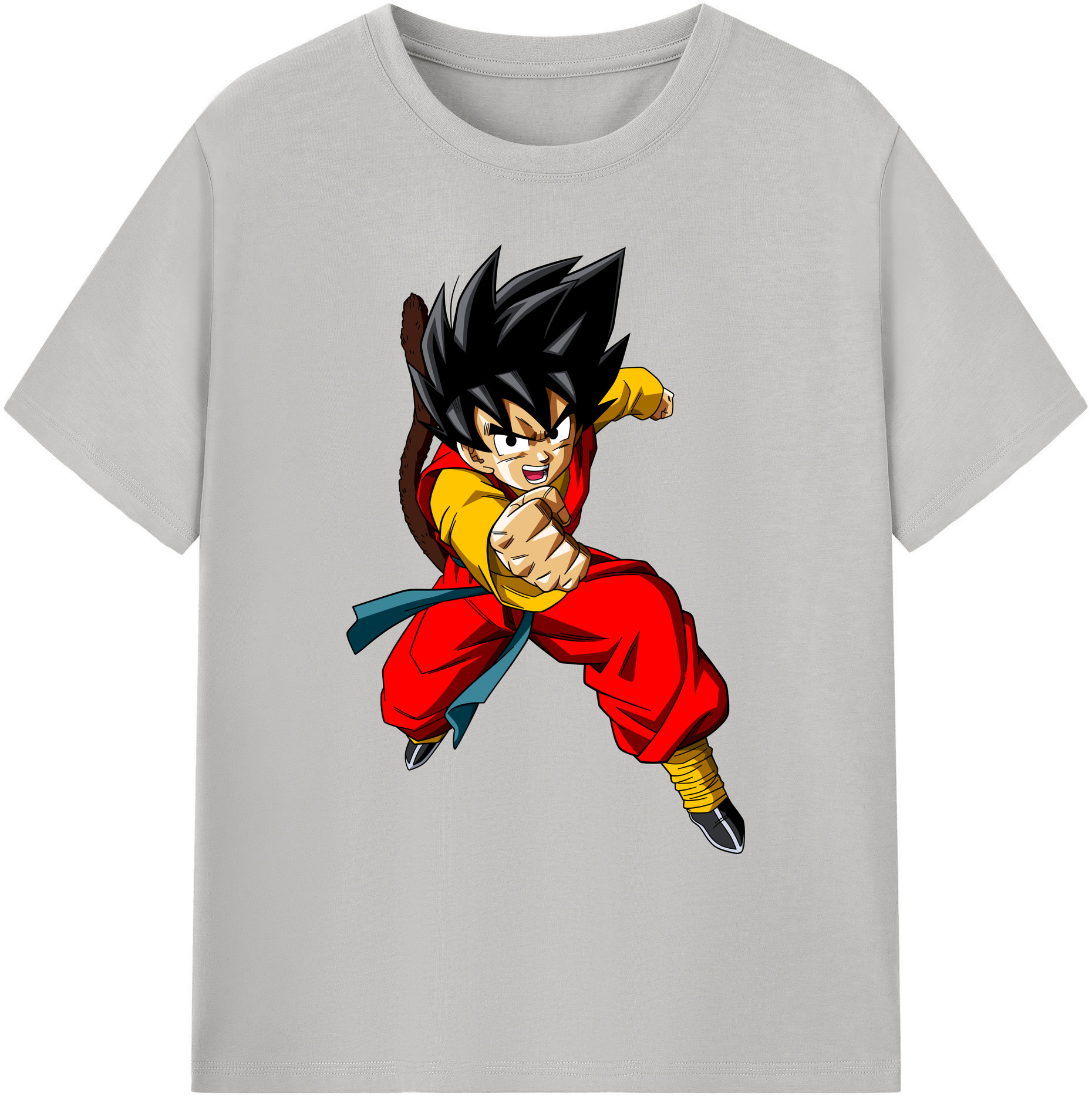 （画像用） ドラゴンボール 孫悟空（そん ごくう）Son Goku カカロット DRAGON BALL Kakarotto 綿100％ メンズ半袖Tシャツ｜肌触りやわらか＆通気性
