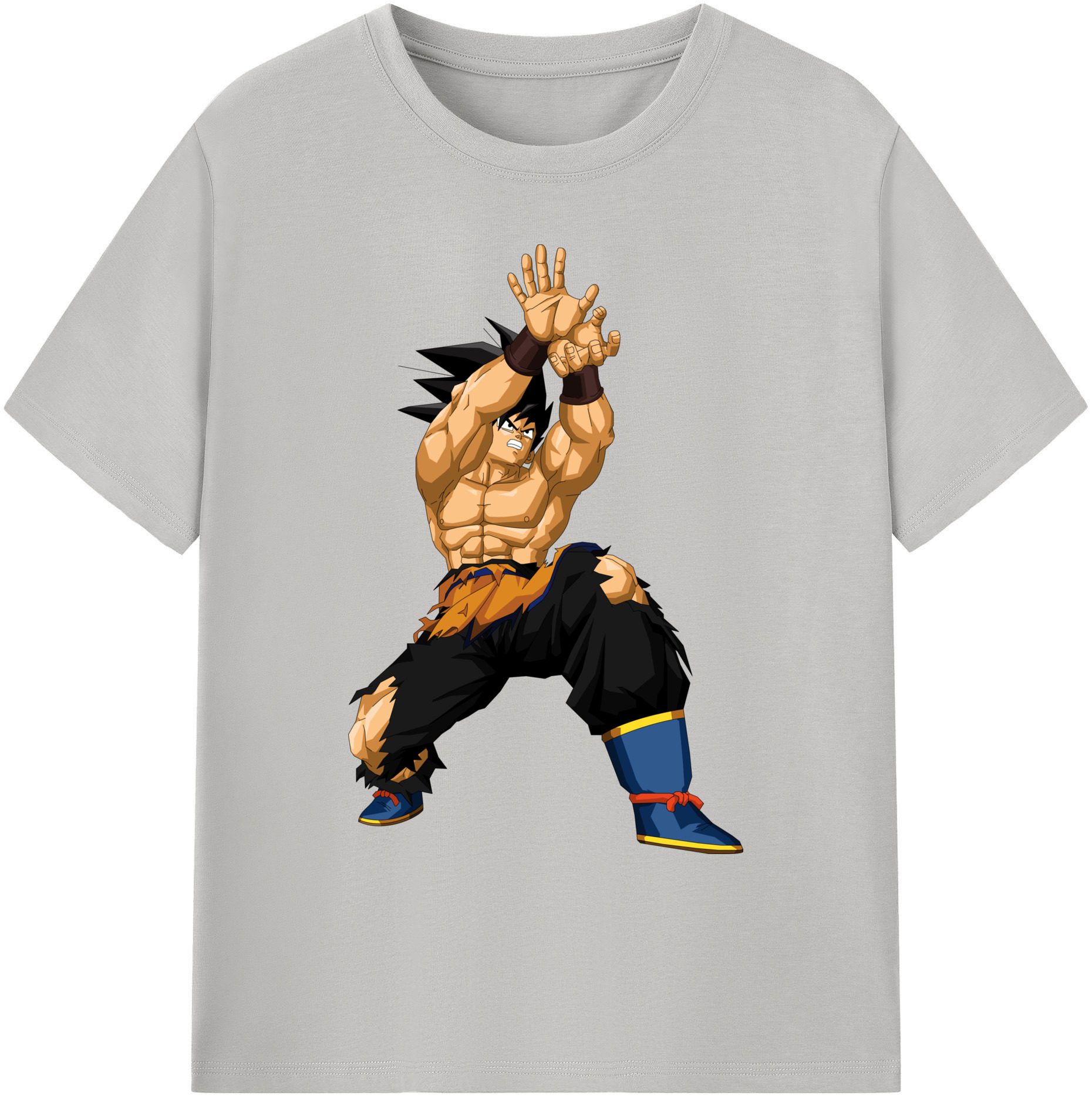 （画像用） ドラゴンボール 孫悟空（そん ごくう）Son Goku カカロット DRAGON BALL Kakarotto 綿100％ メンズ半袖Tシャツ｜肌触りやわらか＆通気性