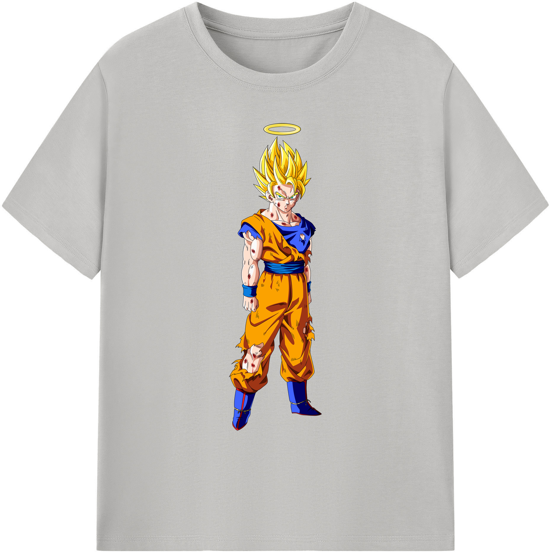 （画像用） ドラゴンボール 孫悟空（そん ごくう）Son Goku カカロット DRAGON BALL Kakarotto 綿100％ メンズ半袖Tシャツ｜肌触りやわらか＆通気性