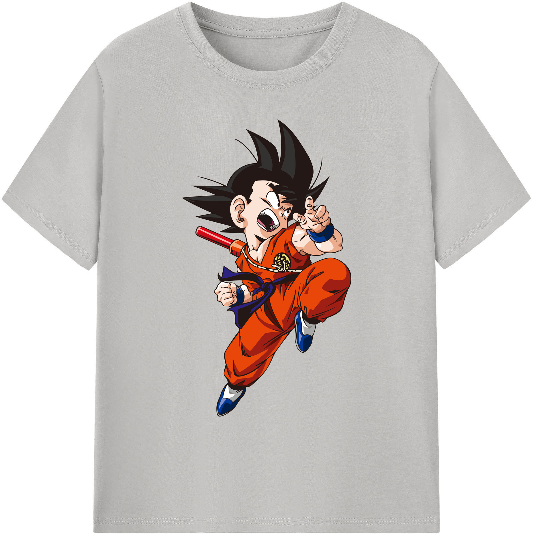 （画像用） ドラゴンボール 孫悟空（そん ごくう）Son Goku カカロット DRAGON BALL Kakarotto 綿100％ メンズ半袖Tシャツ｜肌触りやわらか＆通気性