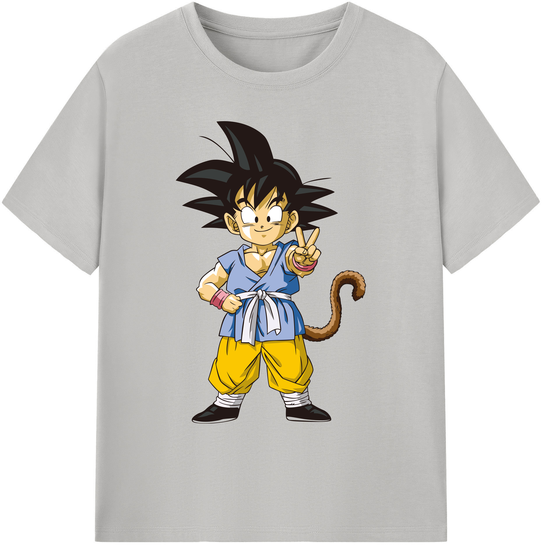 （画像用） ドラゴンボール 孫悟空（そん ごくう）Son Goku カカロット DRAGON BALL Kakarotto 綿100％ メンズ半袖Tシャツ｜肌触りやわらか＆通気性